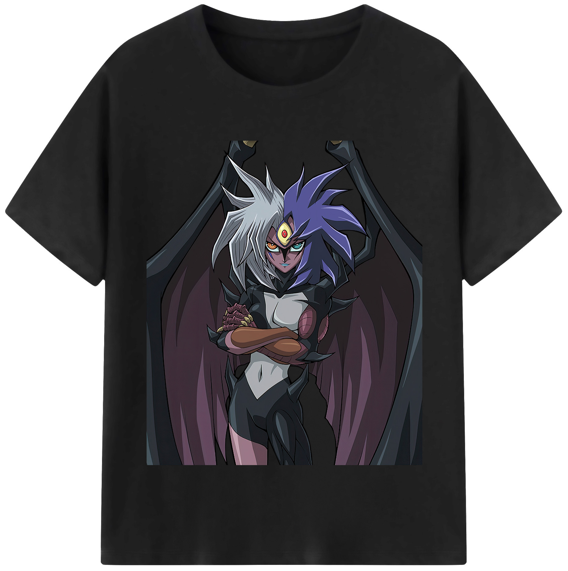 （画像用） 遊☆戯☆王 Yu-Gi-Oh! レディースカジュアルプリントTシャツ（綿100％）