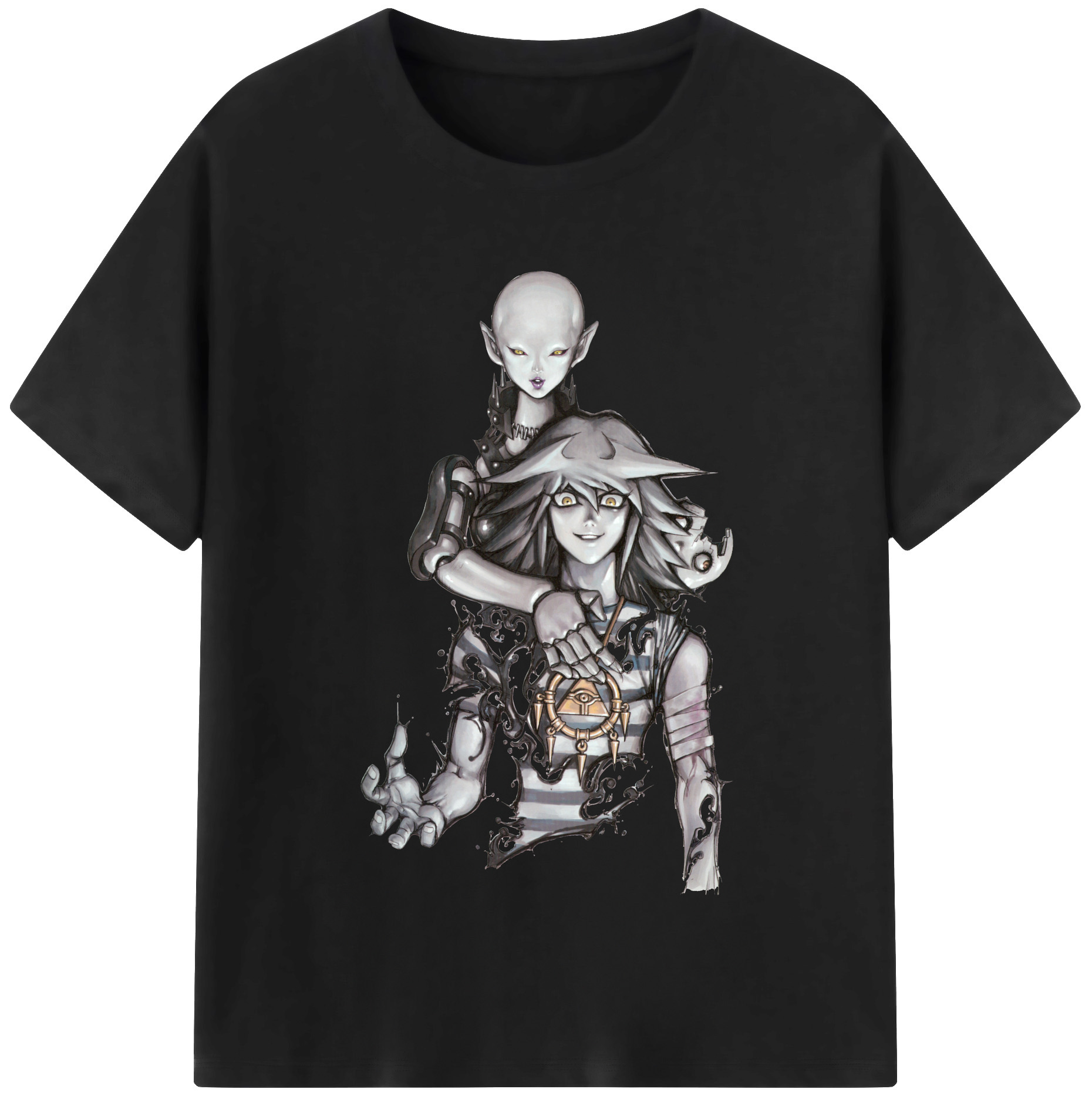 （画像用） 遊☆戯☆王 Yu-Gi-Oh! レディースカジュアルプリントTシャツ（綿100％）