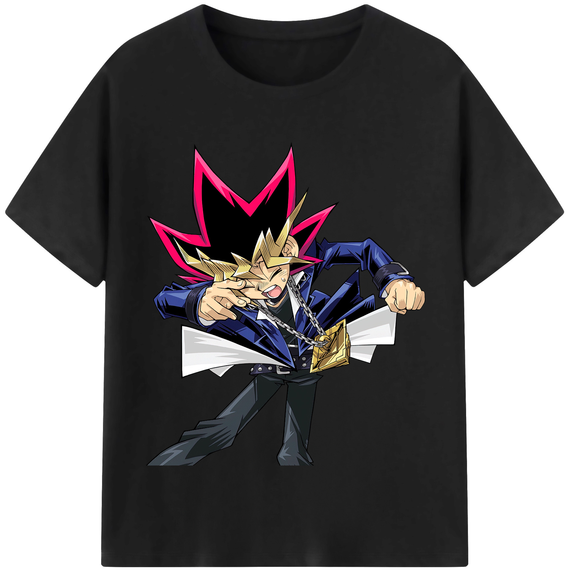 （画像用） 遊☆戯☆王 Yu-Gi-Oh! レディースカジュアルプリントTシャツ（綿100％）