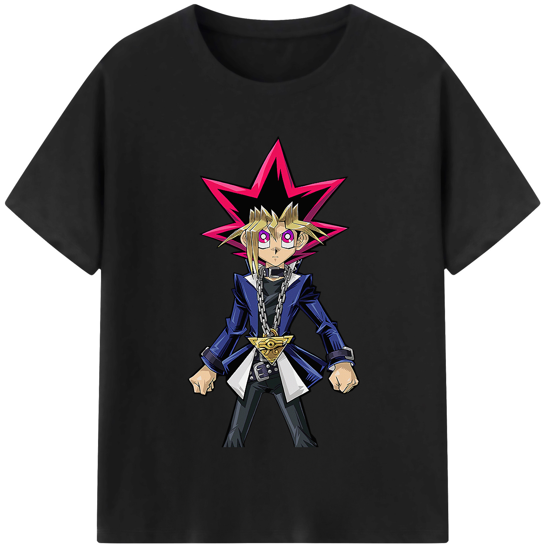 （画像用） 遊☆戯☆王 Yu-Gi-Oh! レディースカジュアルプリントTシャツ（綿100％）