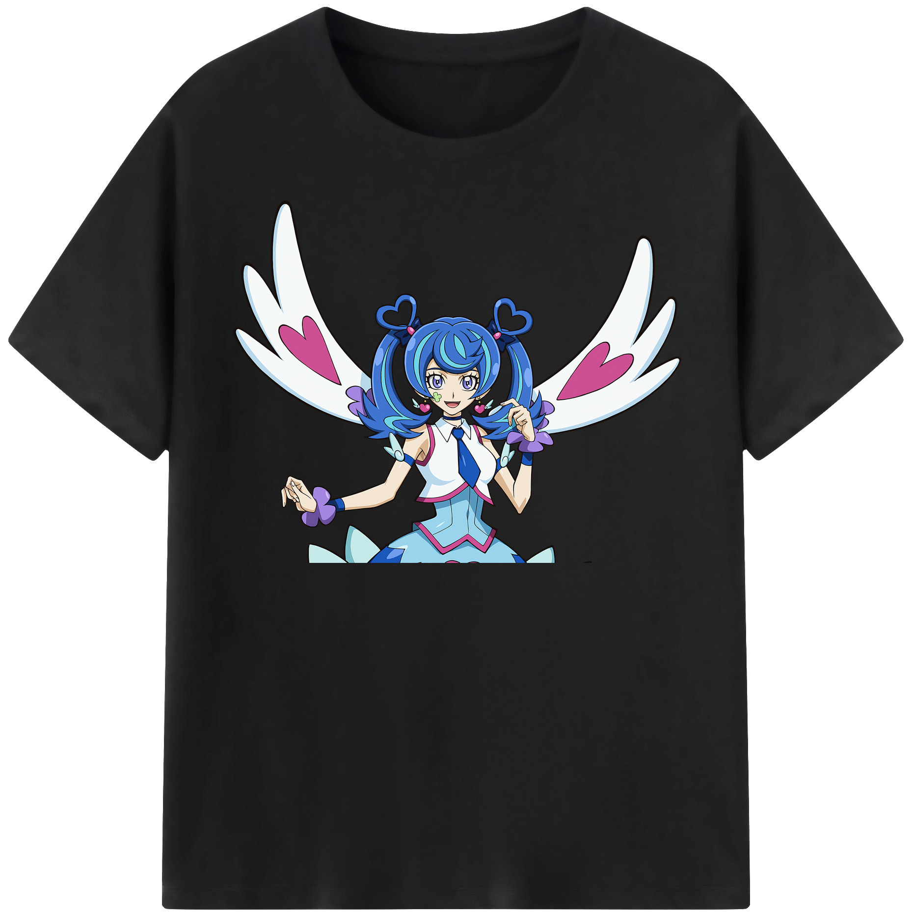 （画像用） 遊☆戯☆王 Yu-Gi-Oh! レディースカジュアルプリントTシャツ（綿100％）