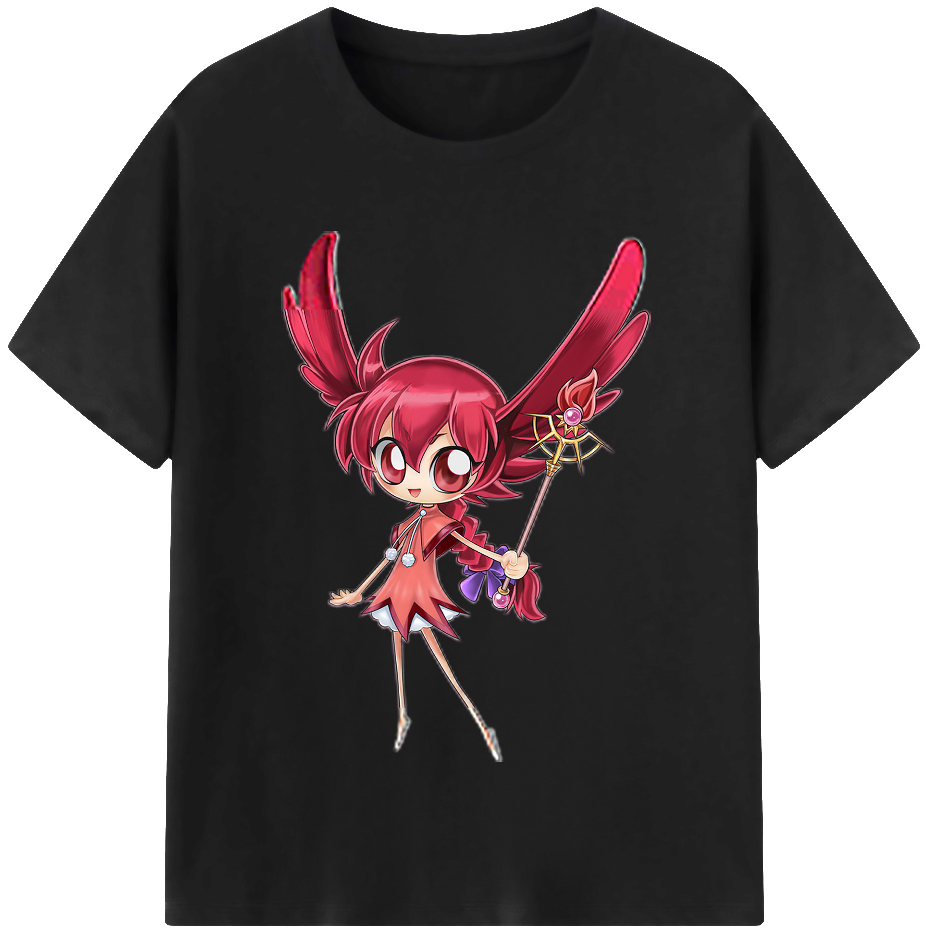（画像用） 遊☆戯☆王 Yu-Gi-Oh! レディースカジュアルプリントTシャツ（綿100％）