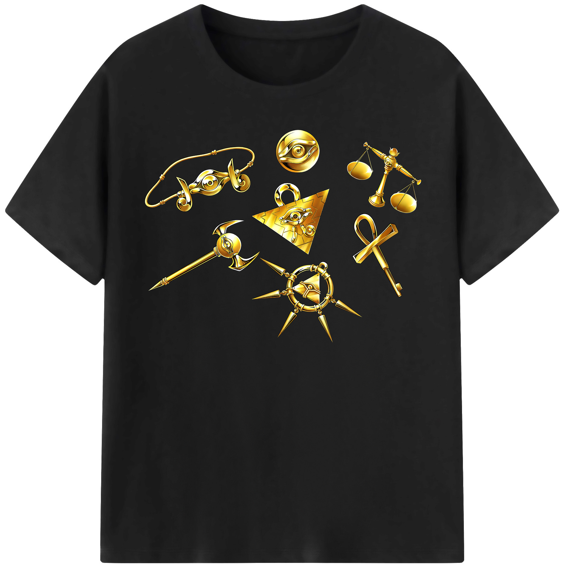 （画像用） 遊☆戯☆王 Yu-Gi-Oh! レディースカジュアルプリントTシャツ（綿100％）