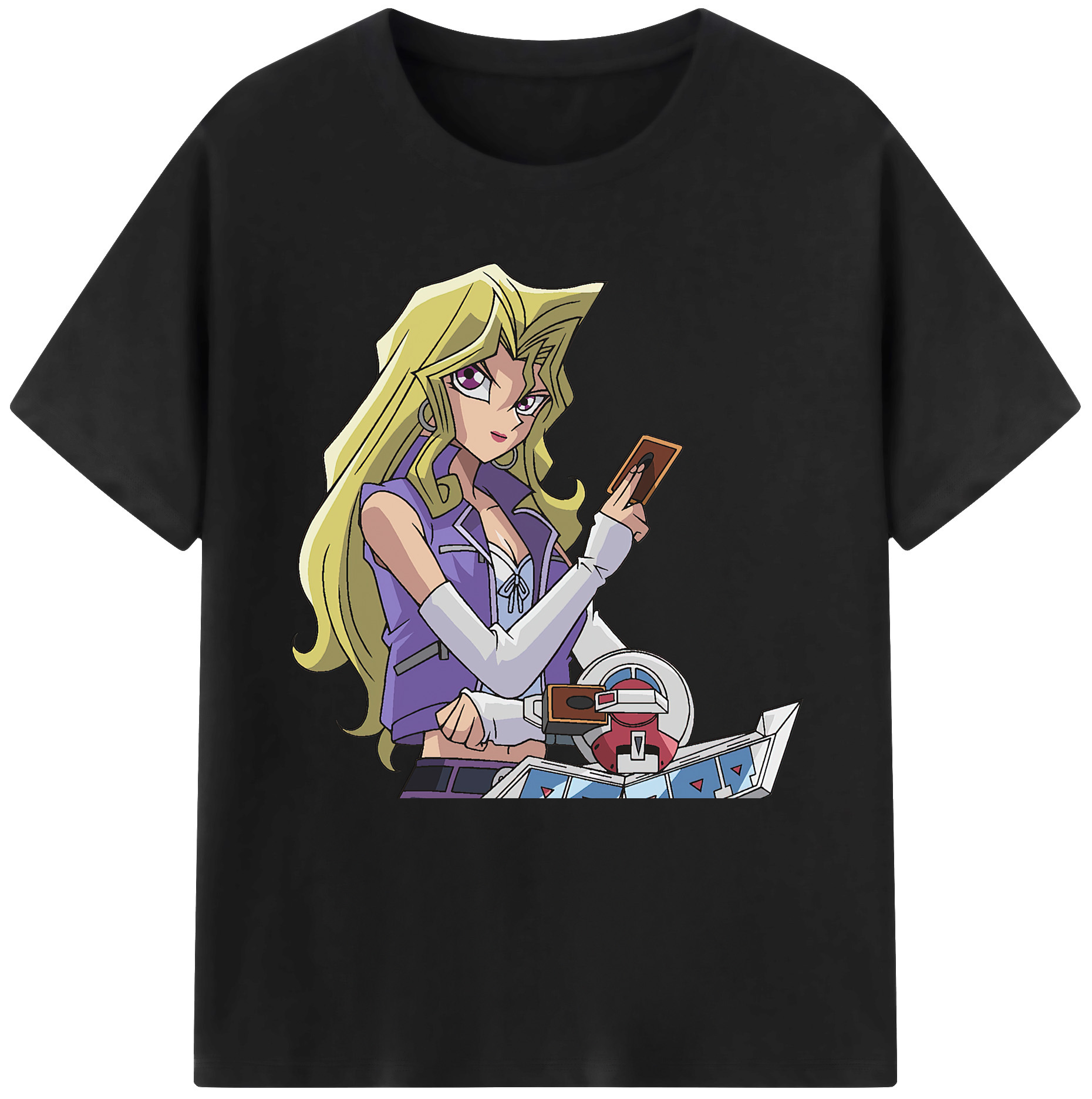 （画像用） 遊☆戯☆王 Yu-Gi-Oh! レディースカジュアルプリントTシャツ（綿100％）