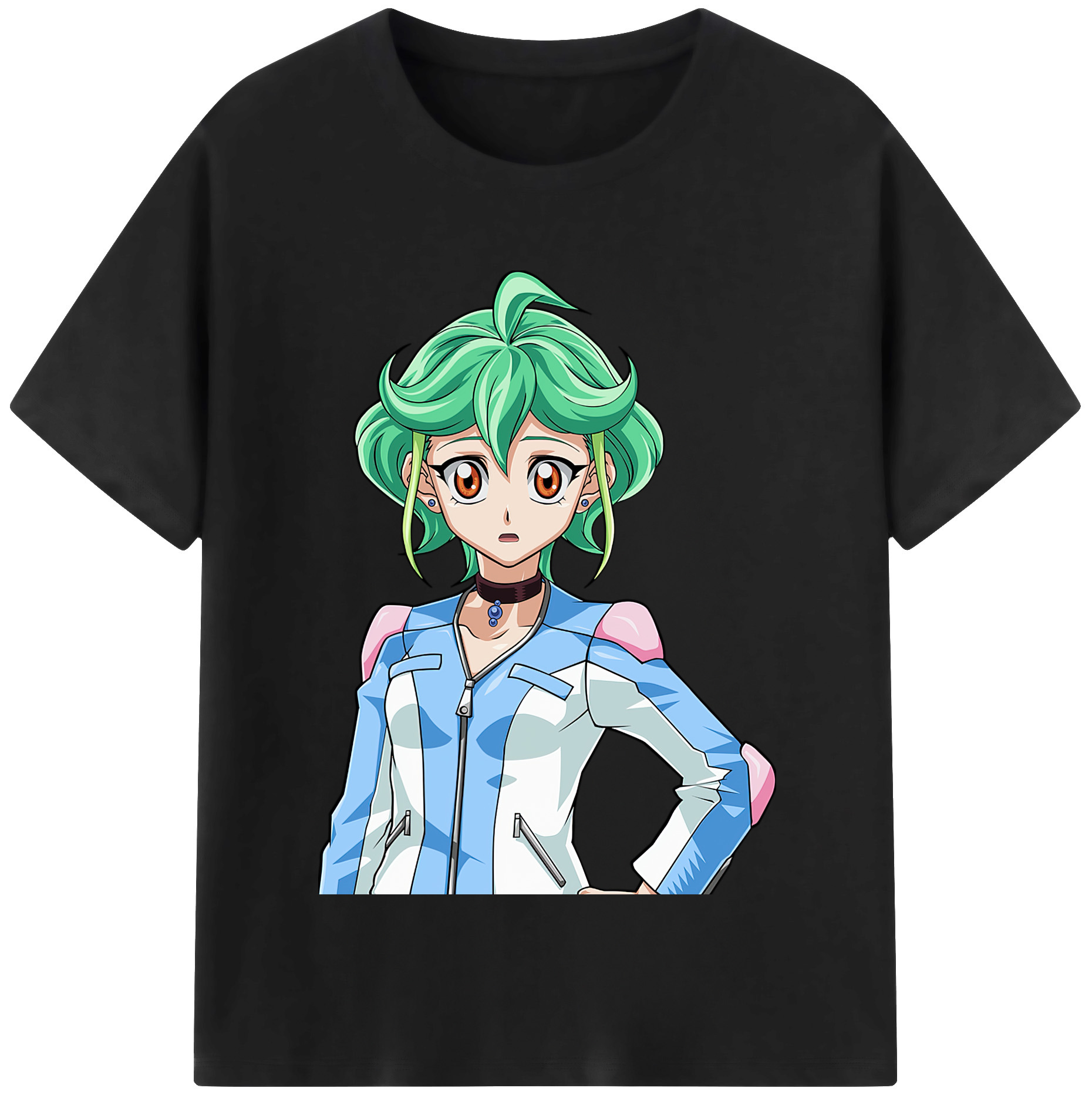 （画像用） 遊☆戯☆王 Yu-Gi-Oh! レディースカジュアルプリントTシャツ（綿100％）