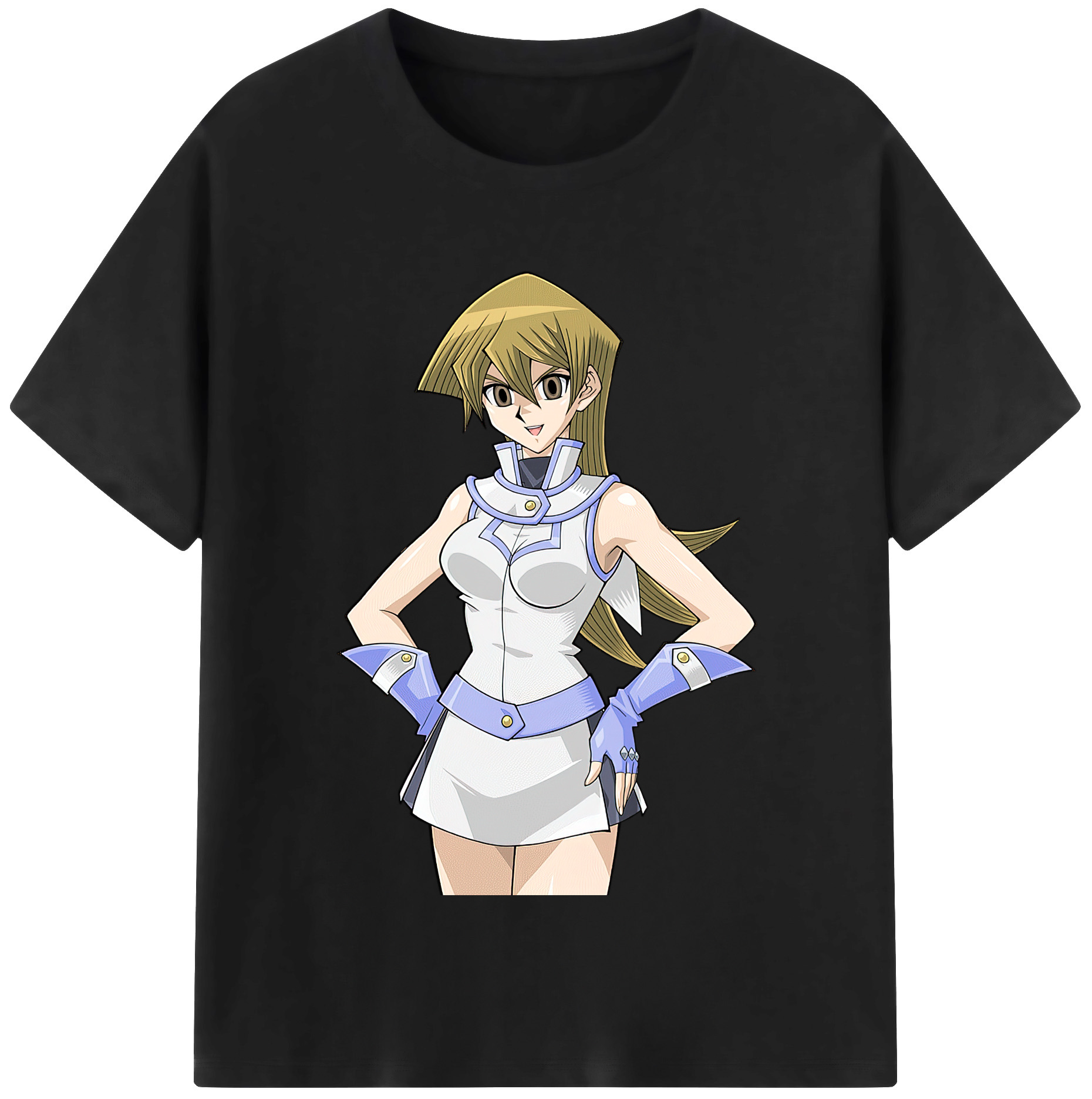 （画像用） 遊☆戯☆王 Yu-Gi-Oh! レディースカジュアルプリントTシャツ（綿100％）