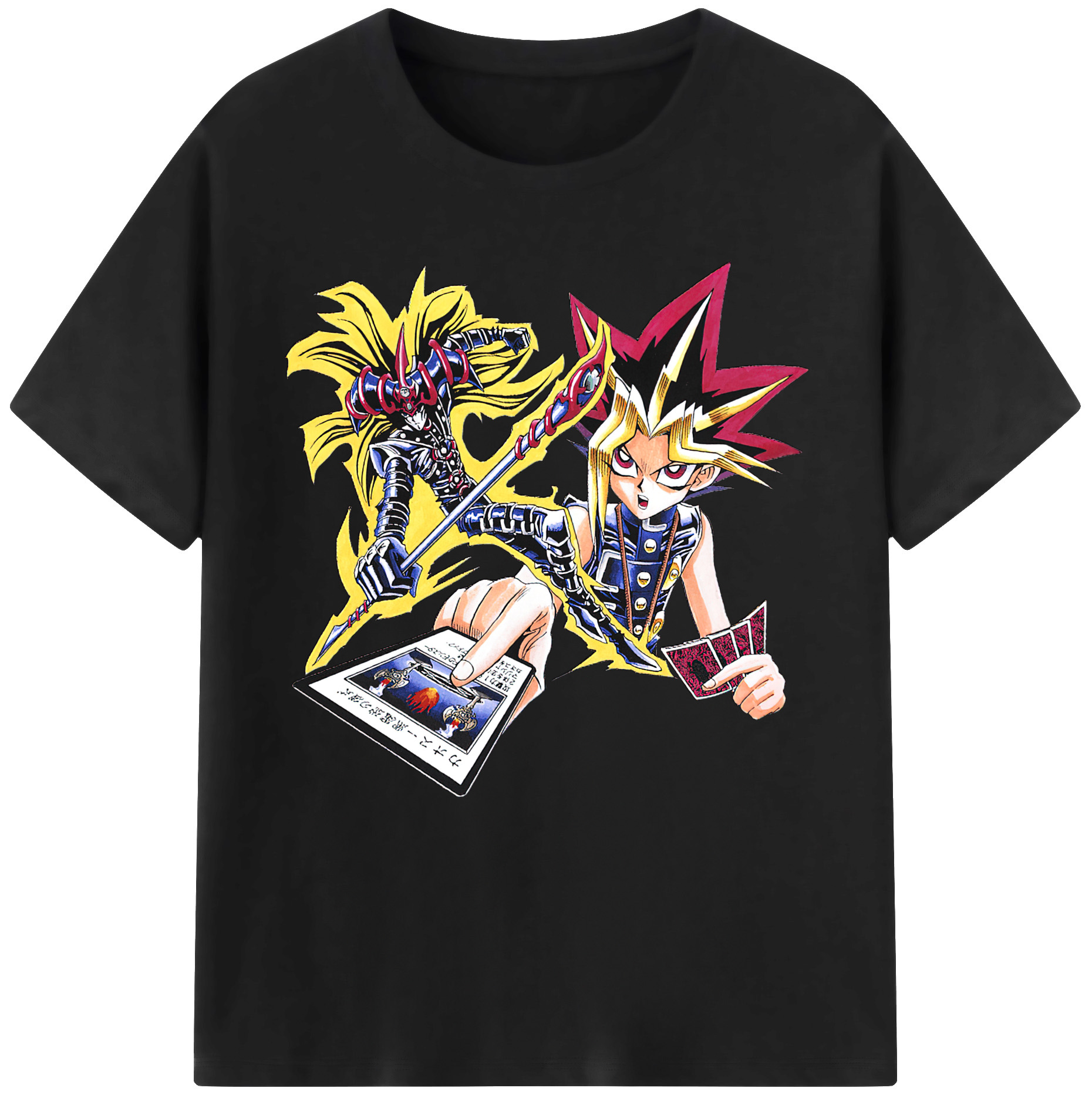（画像用） 遊☆戯☆王 Yu-Gi-Oh! レディースカジュアルプリントTシャツ（綿100％）