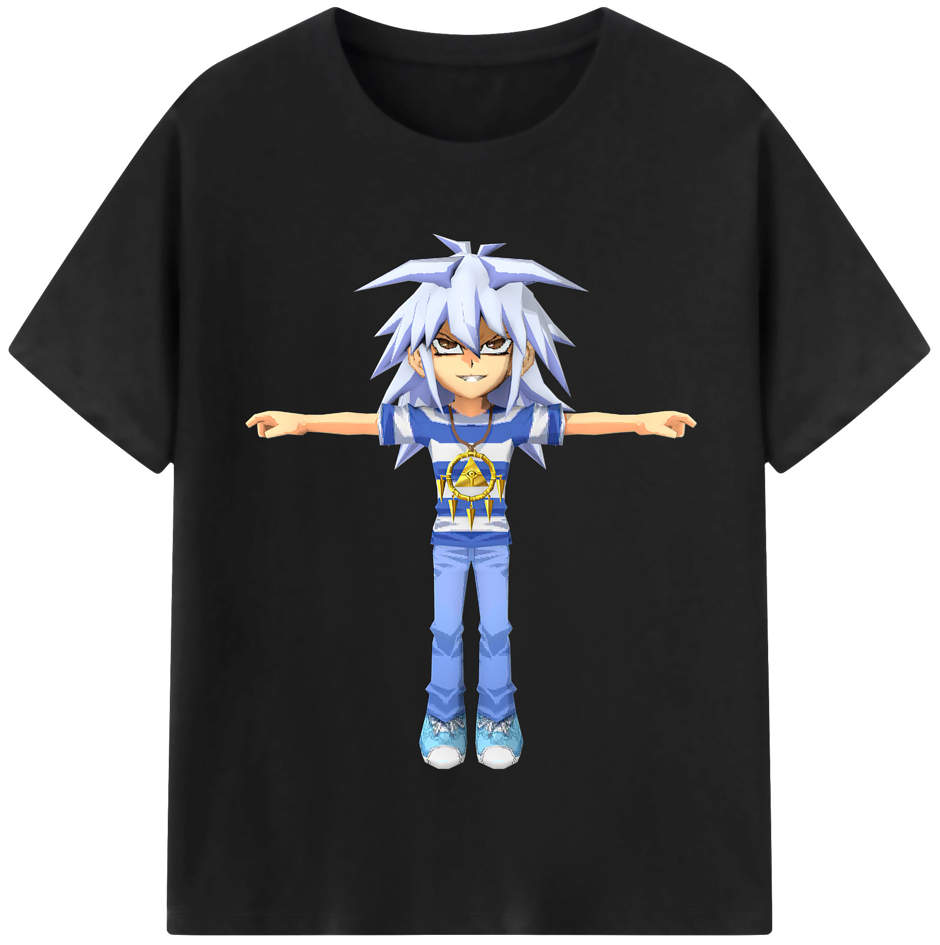 （画像用） 遊☆戯☆王 Yu-Gi-Oh! レディースカジュアルプリントTシャツ（綿100％）