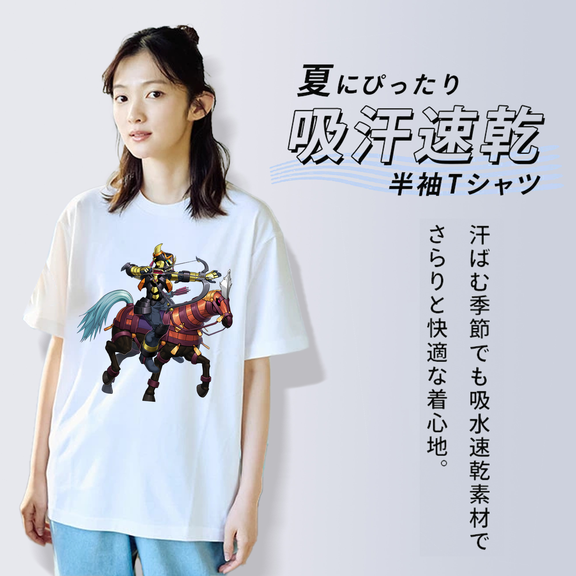遊☆戯☆王 Yu-Gi-Oh! レディースカジュアルプリントTシャツ（綿100％）