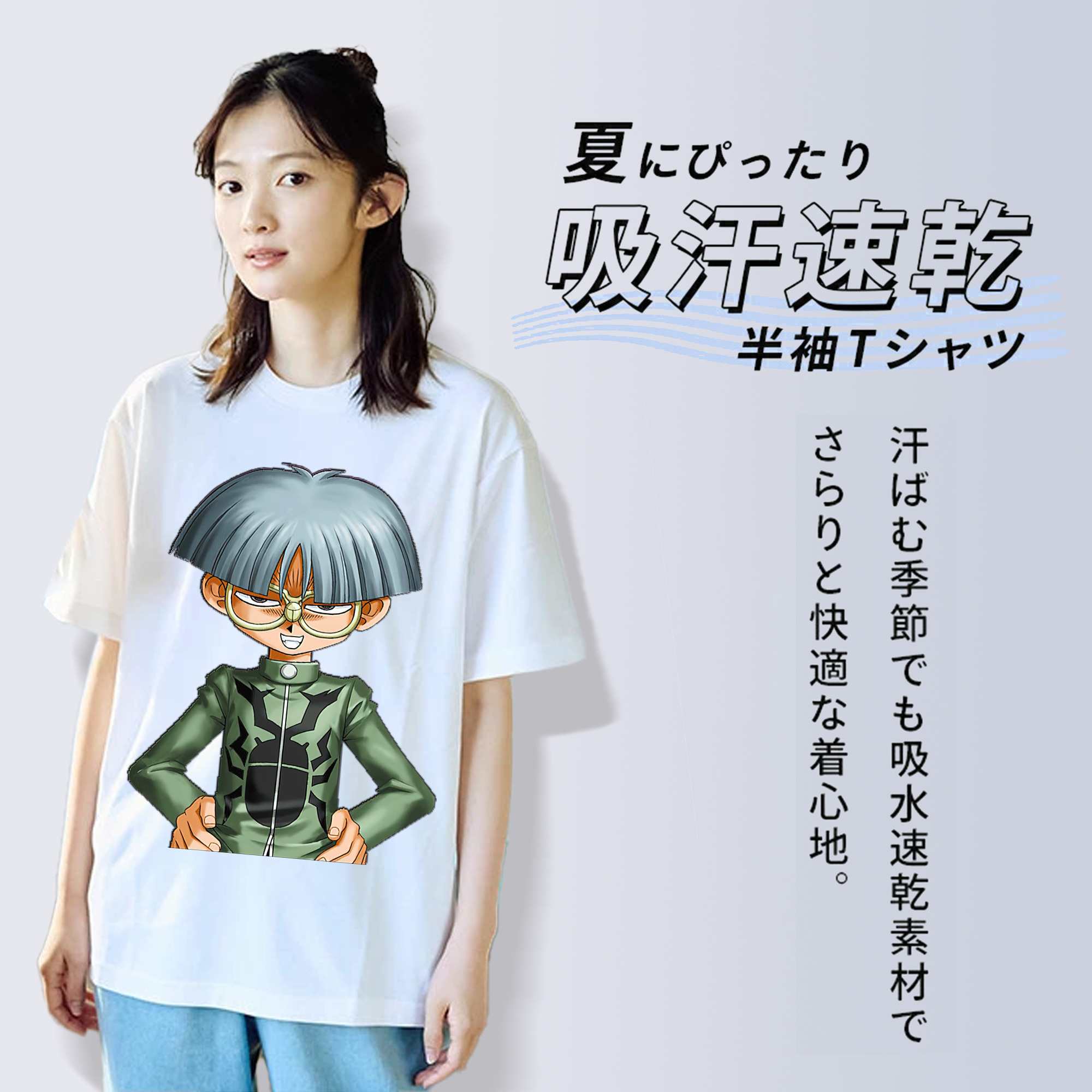 遊☆戯☆王 Yu-Gi-Oh! レディースカジュアルプリントTシャツ（綿100％）