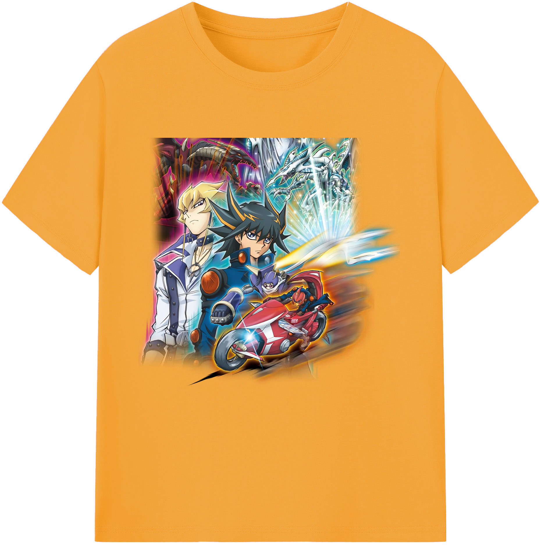 （画像用） 遊☆戯☆王 Yu-Gi-Oh! レディースカジュアルプリントTシャツ（綿100％）