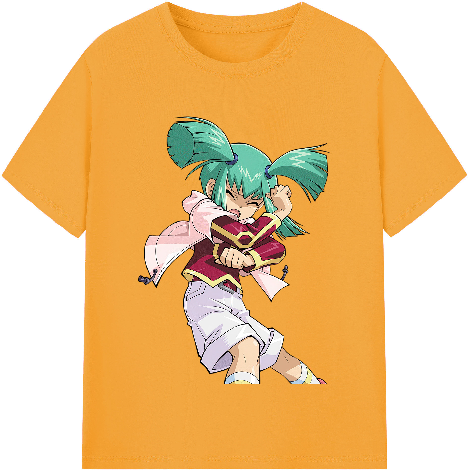 （画像用） 遊☆戯☆王 Yu-Gi-Oh! レディースカジュアルプリントTシャツ（綿100％）