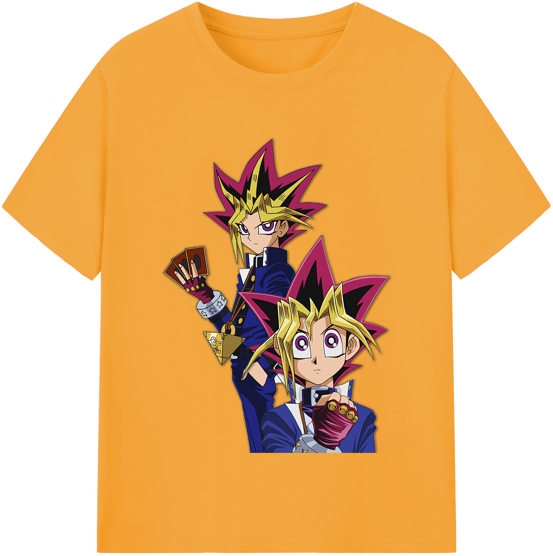 （画像用） 遊☆戯☆王 Yu-Gi-Oh! レディースカジュアルプリントTシャツ（綿100％）
