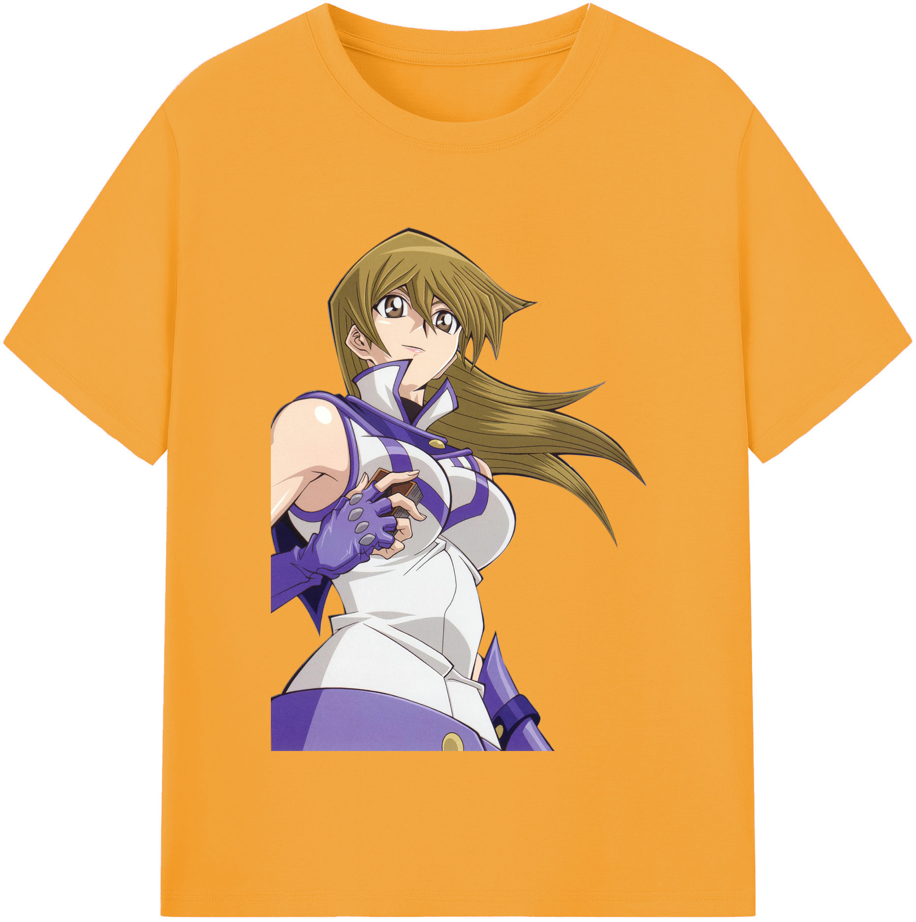 （画像用） 遊☆戯☆王 Yu-Gi-Oh! レディースカジュアルプリントTシャツ（綿100％）