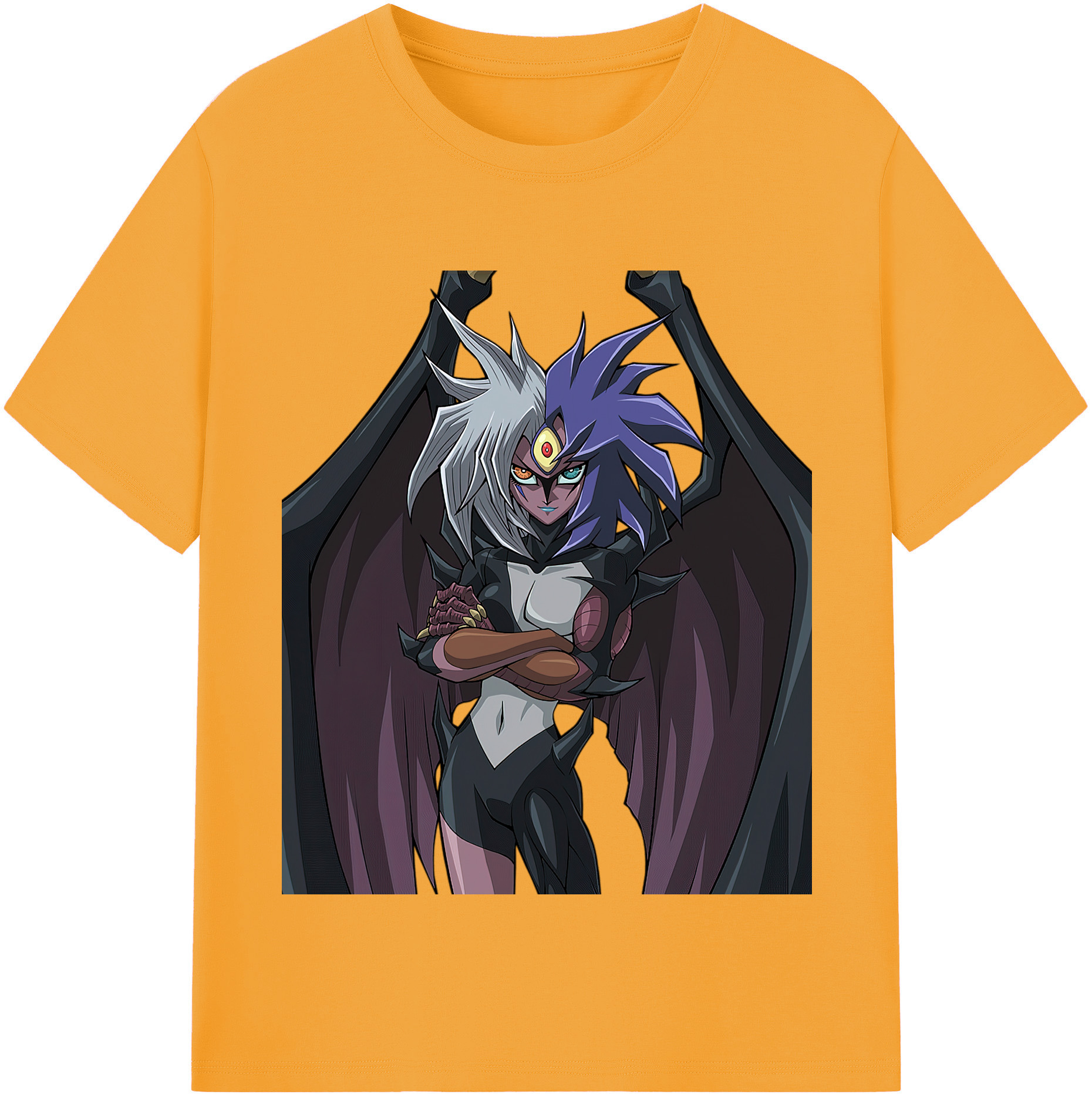 （画像用） 遊☆戯☆王 Yu-Gi-Oh! レディースカジュアルプリントTシャツ（綿100％）