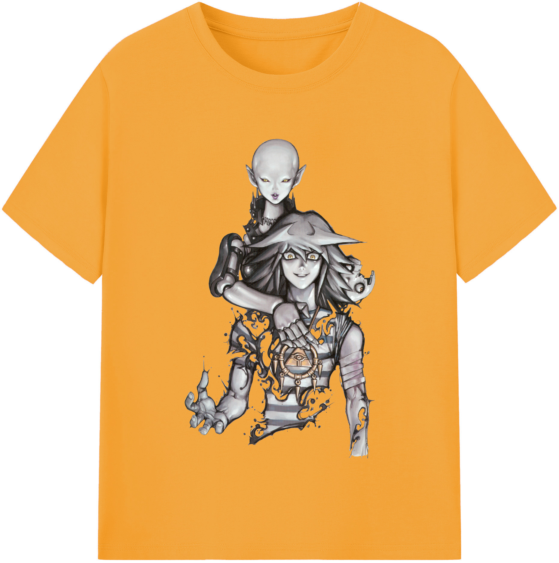 （画像用） 遊☆戯☆王 Yu-Gi-Oh! レディースカジュアルプリントTシャツ（綿100％）