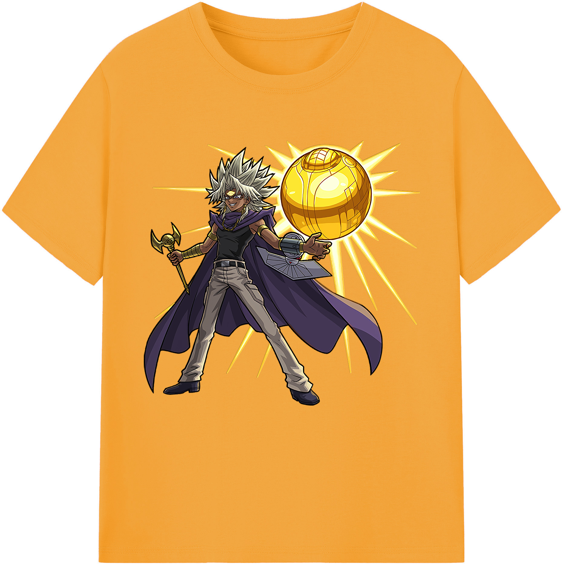 （画像用） 遊☆戯☆王 Yu-Gi-Oh! レディースカジュアルプリントTシャツ（綿100％）