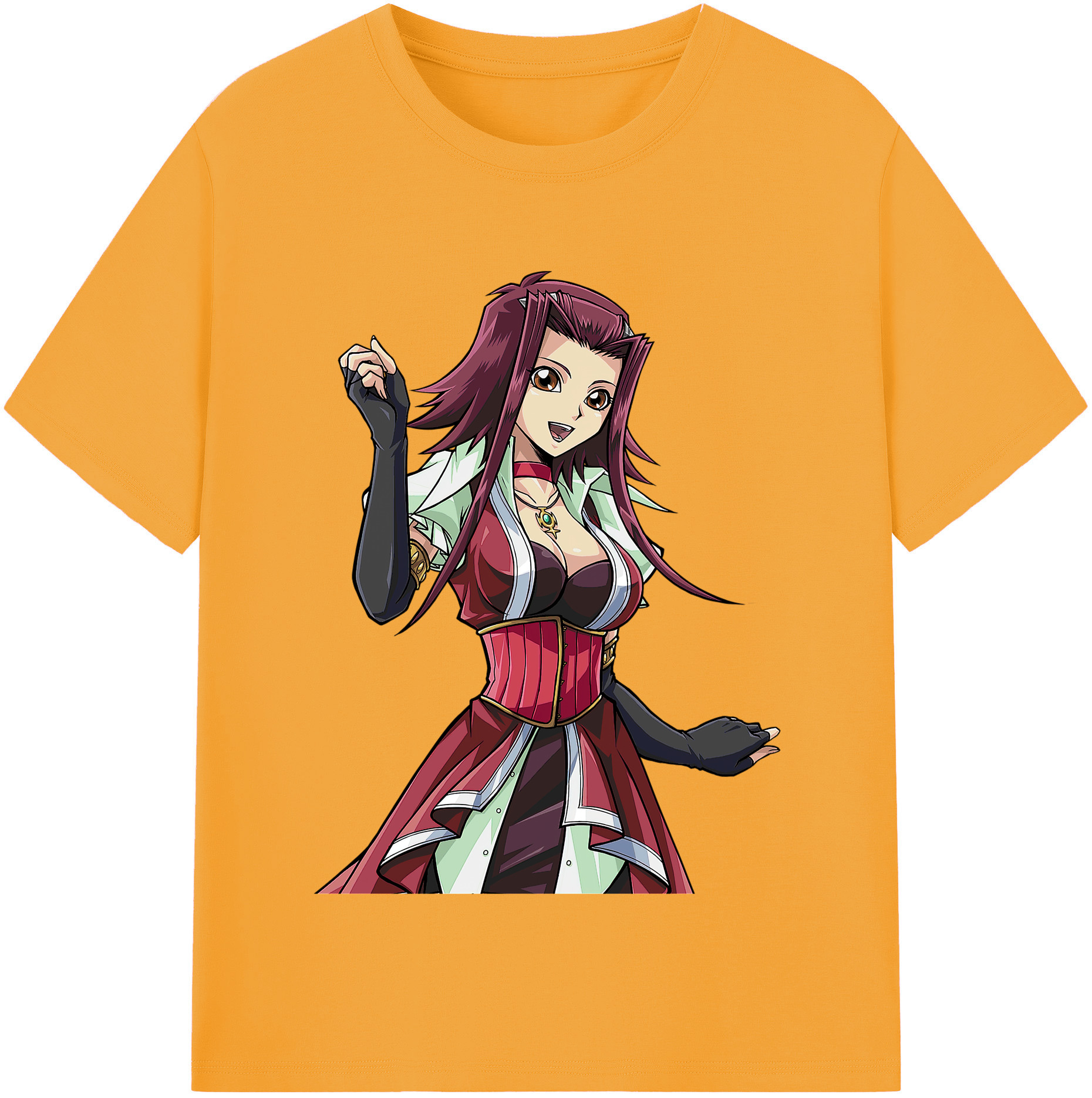 （画像用） 遊☆戯☆王 Yu-Gi-Oh! レディースカジュアルプリントTシャツ（綿100％）