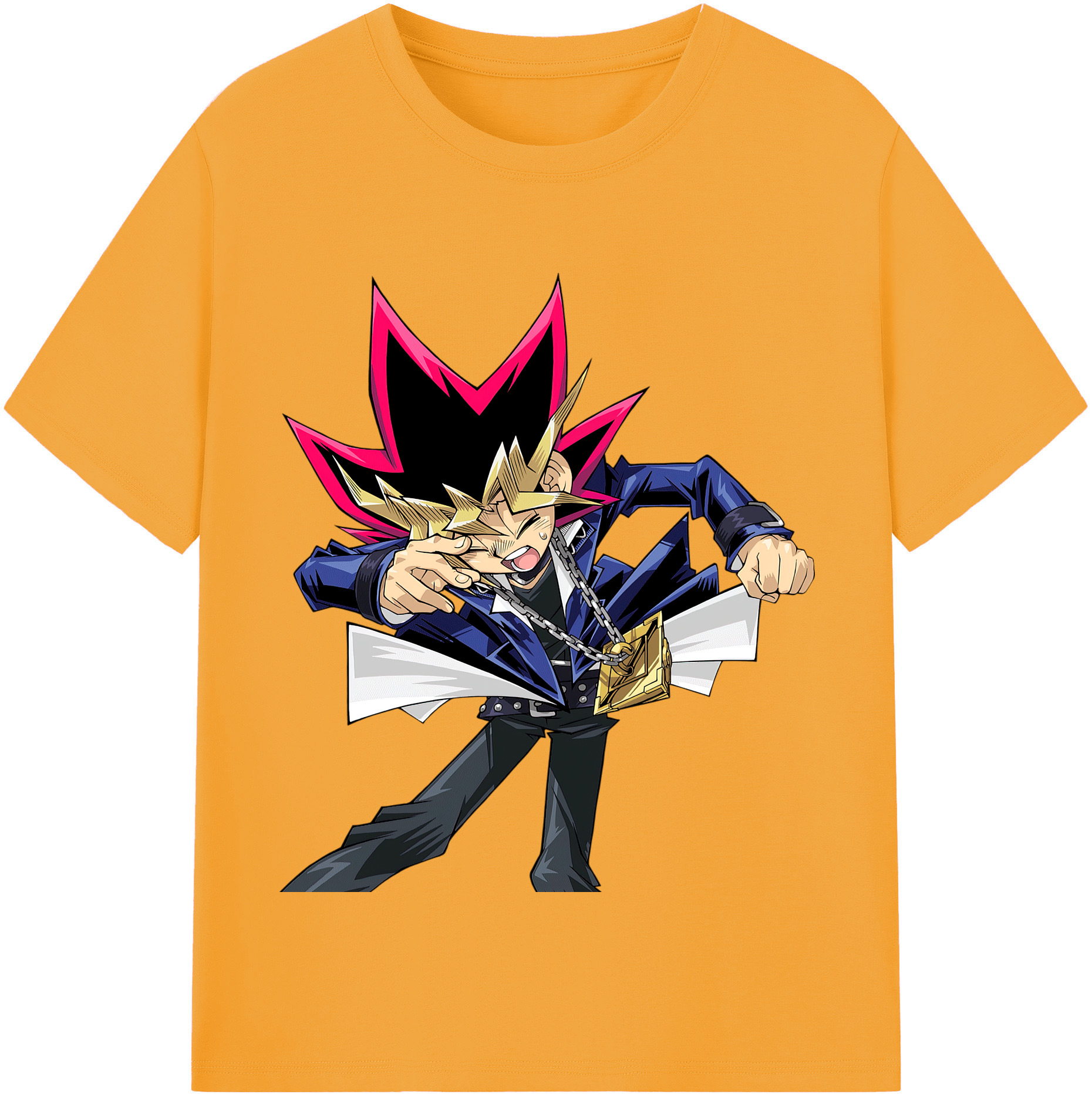 （画像用） 遊☆戯☆王 Yu-Gi-Oh! レディースカジュアルプリントTシャツ（綿100％）