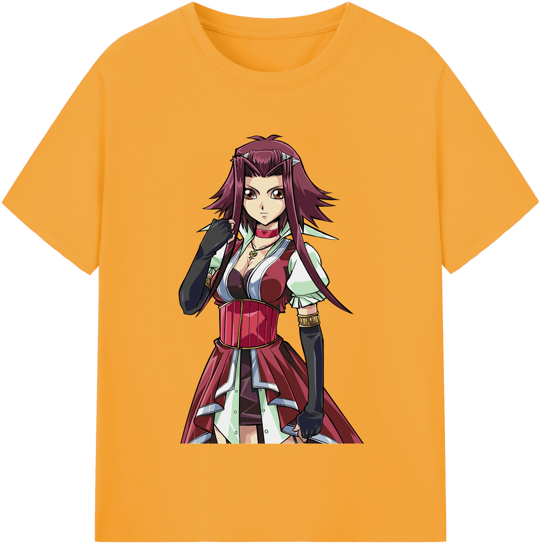 （画像用） 遊☆戯☆王 Yu-Gi-Oh! レディースカジュアルプリントTシャツ（綿100％）