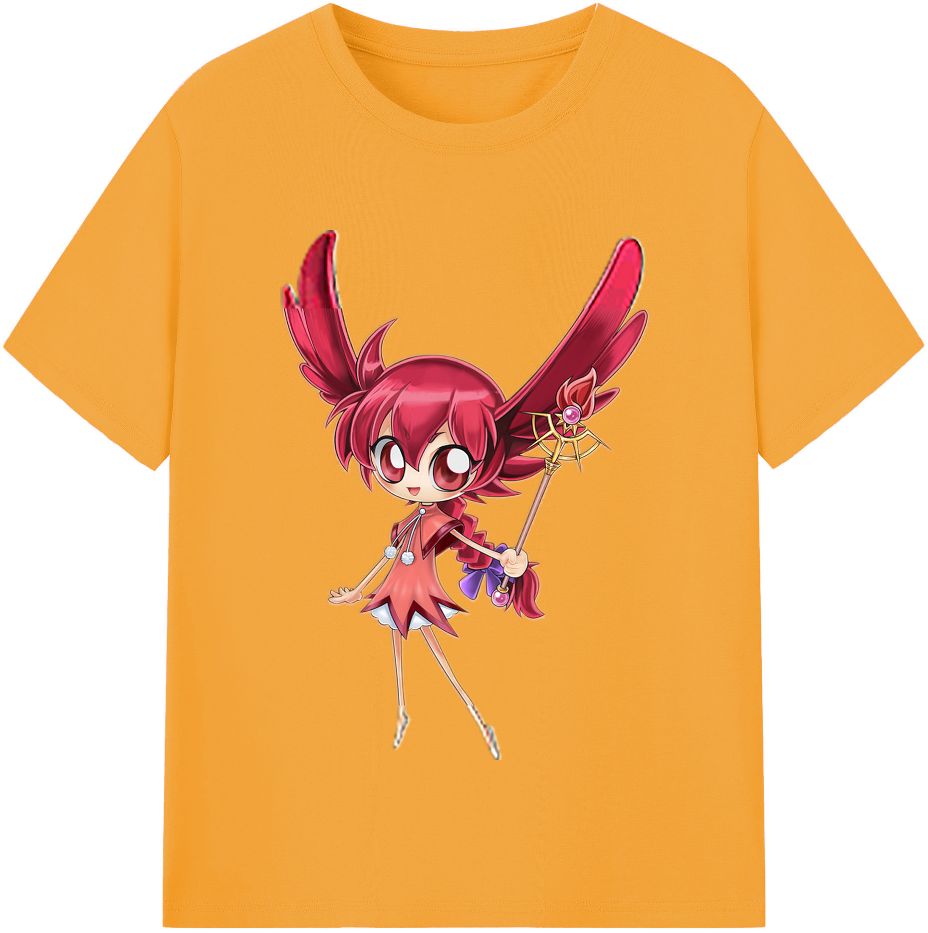 （画像用） 遊☆戯☆王 Yu-Gi-Oh! レディースカジュアルプリントTシャツ（綿100％）