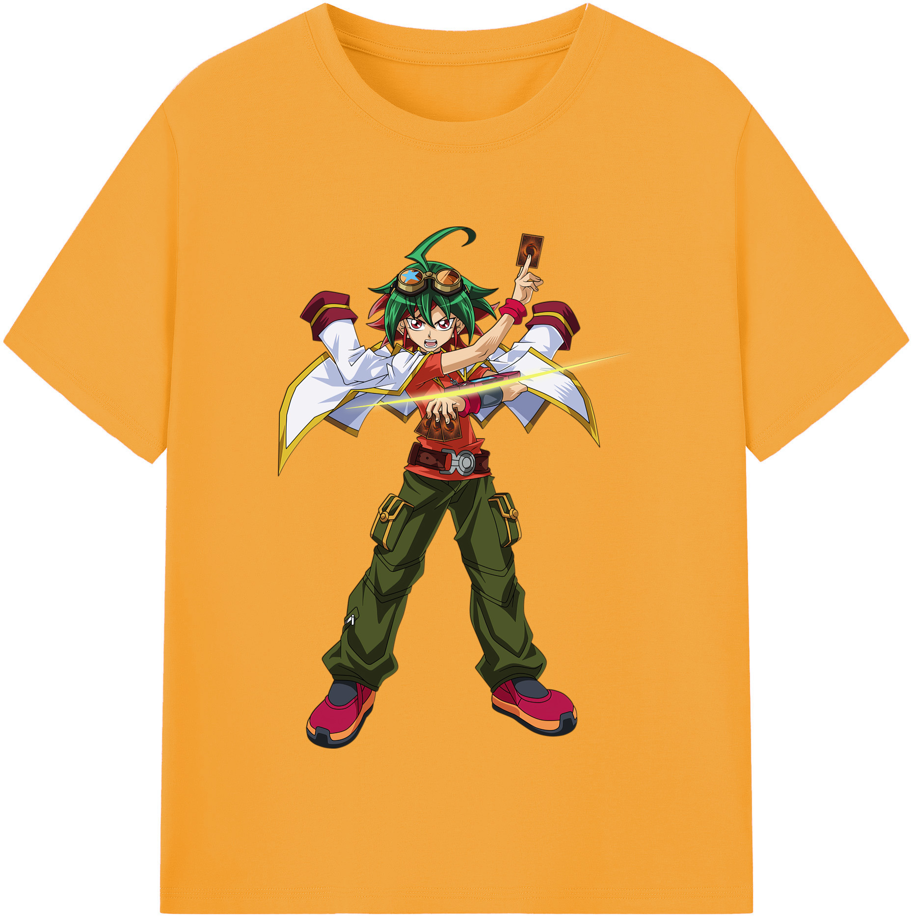（画像用） 遊☆戯☆王 Yu-Gi-Oh! レディースカジュアルプリントTシャツ（綿100％）