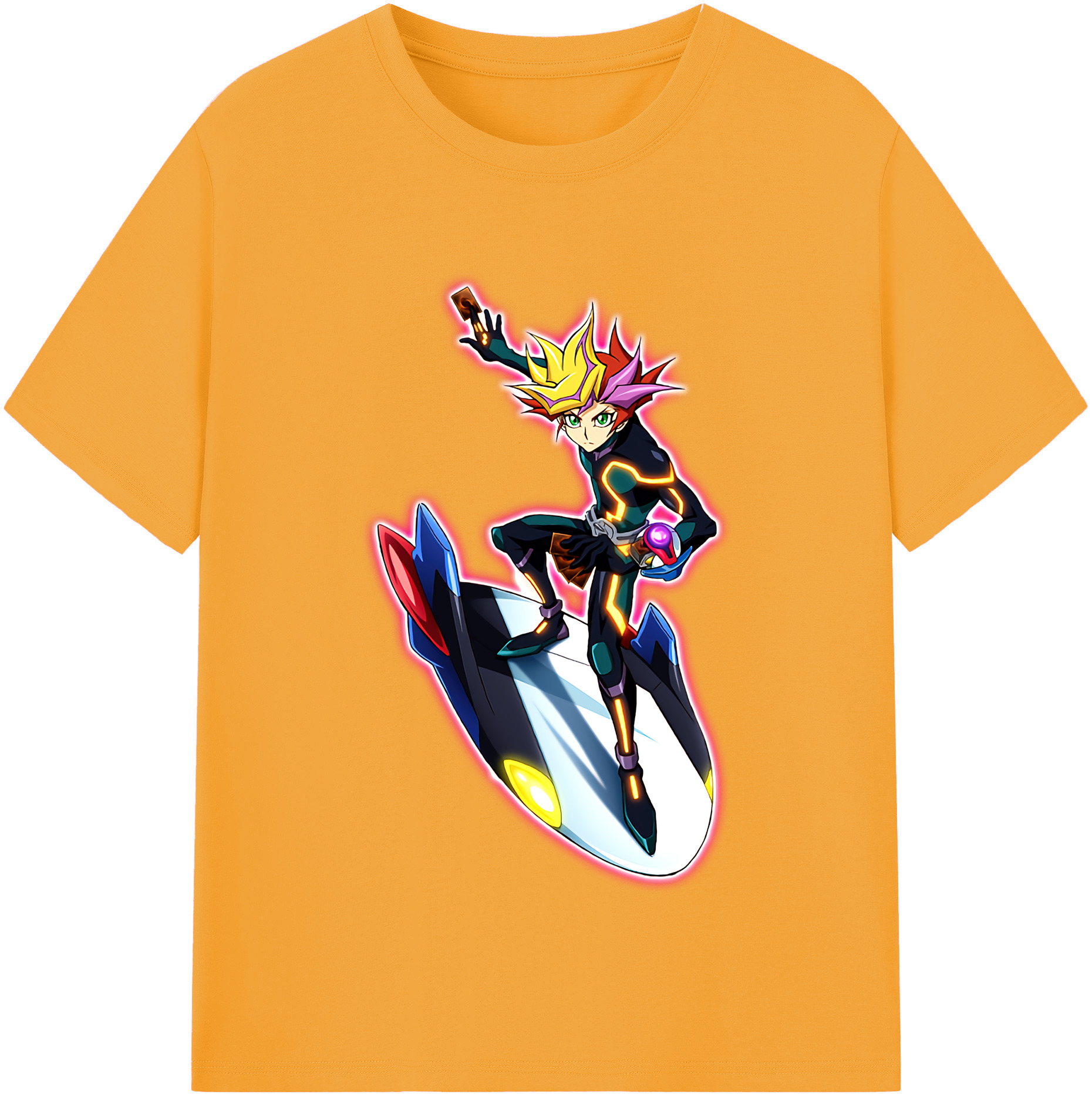 （画像用） 遊☆戯☆王 Yu-Gi-Oh! レディースカジュアルプリントTシャツ（綿100％）