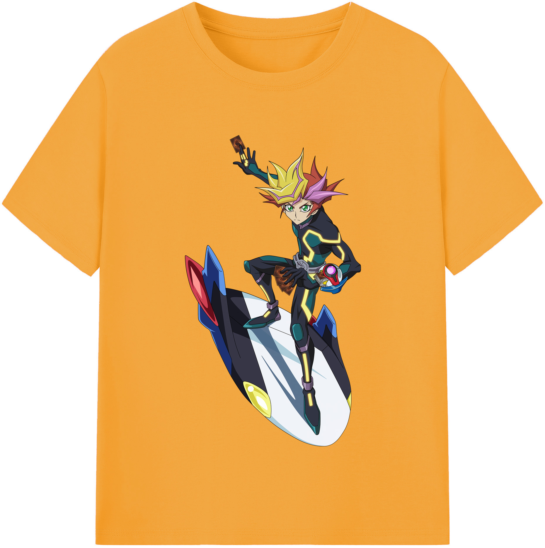 （画像用） 遊☆戯☆王 Yu-Gi-Oh! レディースカジュアルプリントTシャツ（綿100％）