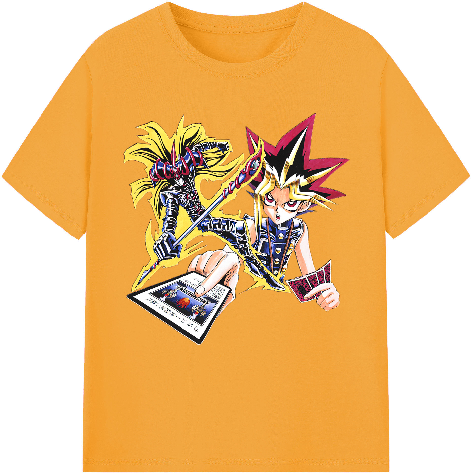 （画像用） 遊☆戯☆王 Yu-Gi-Oh! レディースカジュアルプリントTシャツ（綿100％）