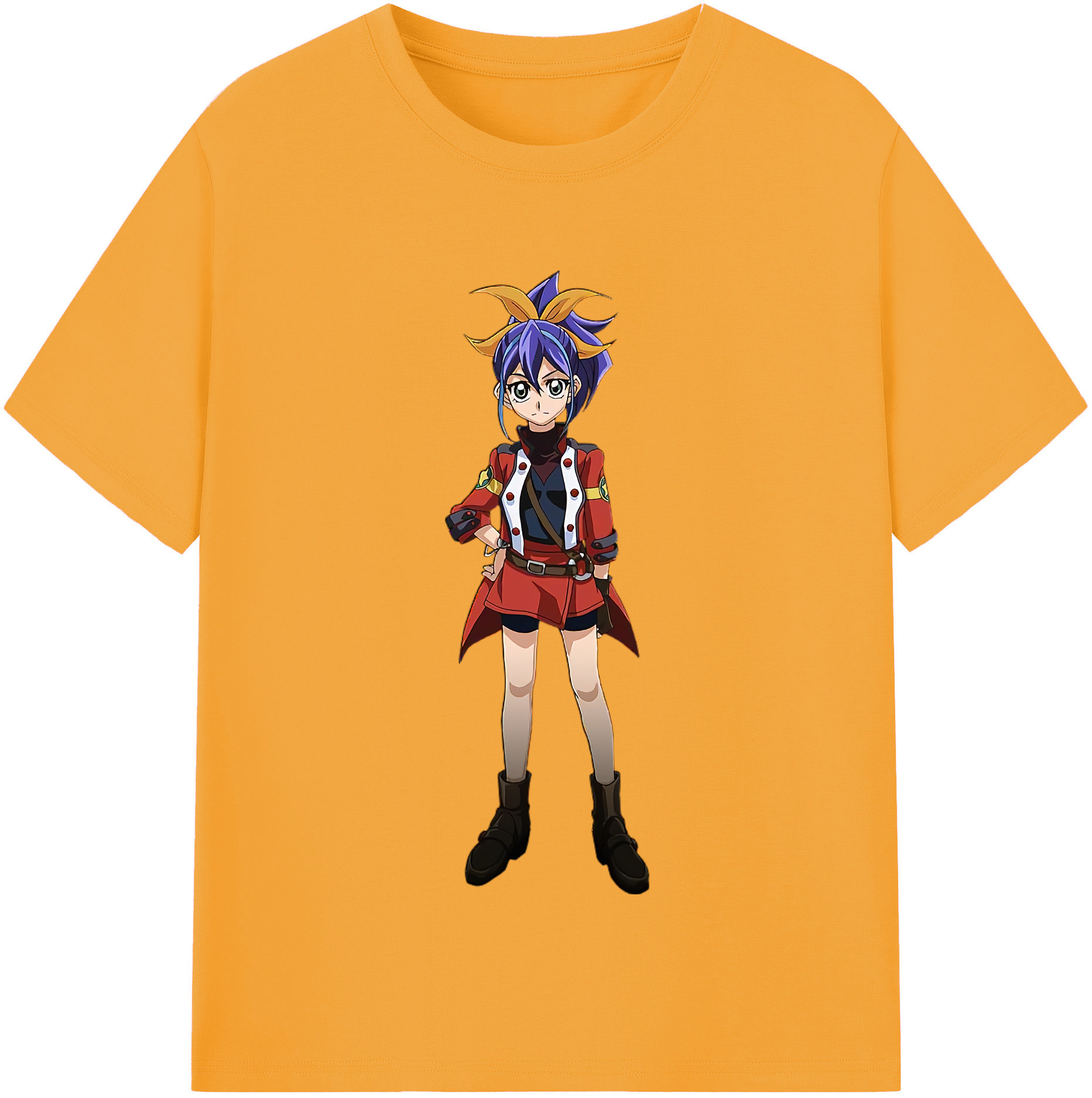 （画像用） 遊☆戯☆王 Yu-Gi-Oh! レディースカジュアルプリントTシャツ（綿100％）