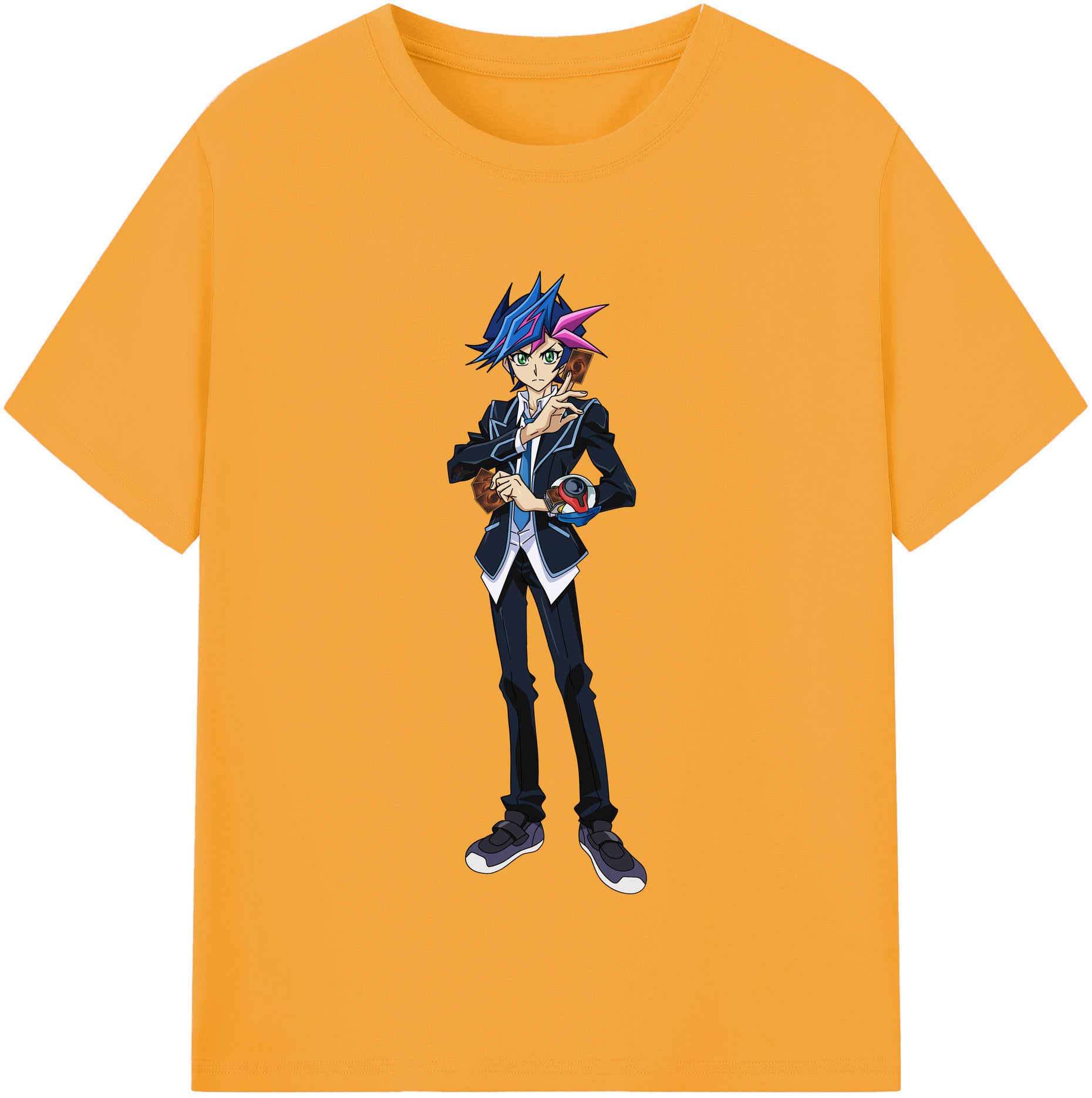 （画像用） 遊☆戯☆王 Yu-Gi-Oh! レディースカジュアルプリントTシャツ（綿100％）