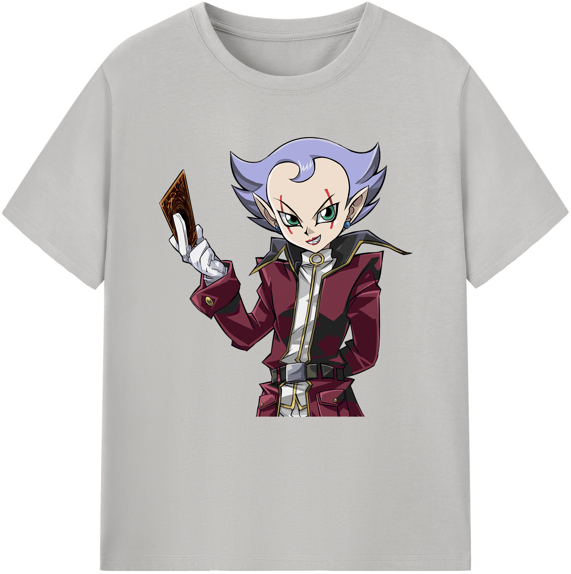 （画像用） 遊☆戯☆王 Yu-Gi-Oh! レディースカジュアルプリントTシャツ（綿100％）