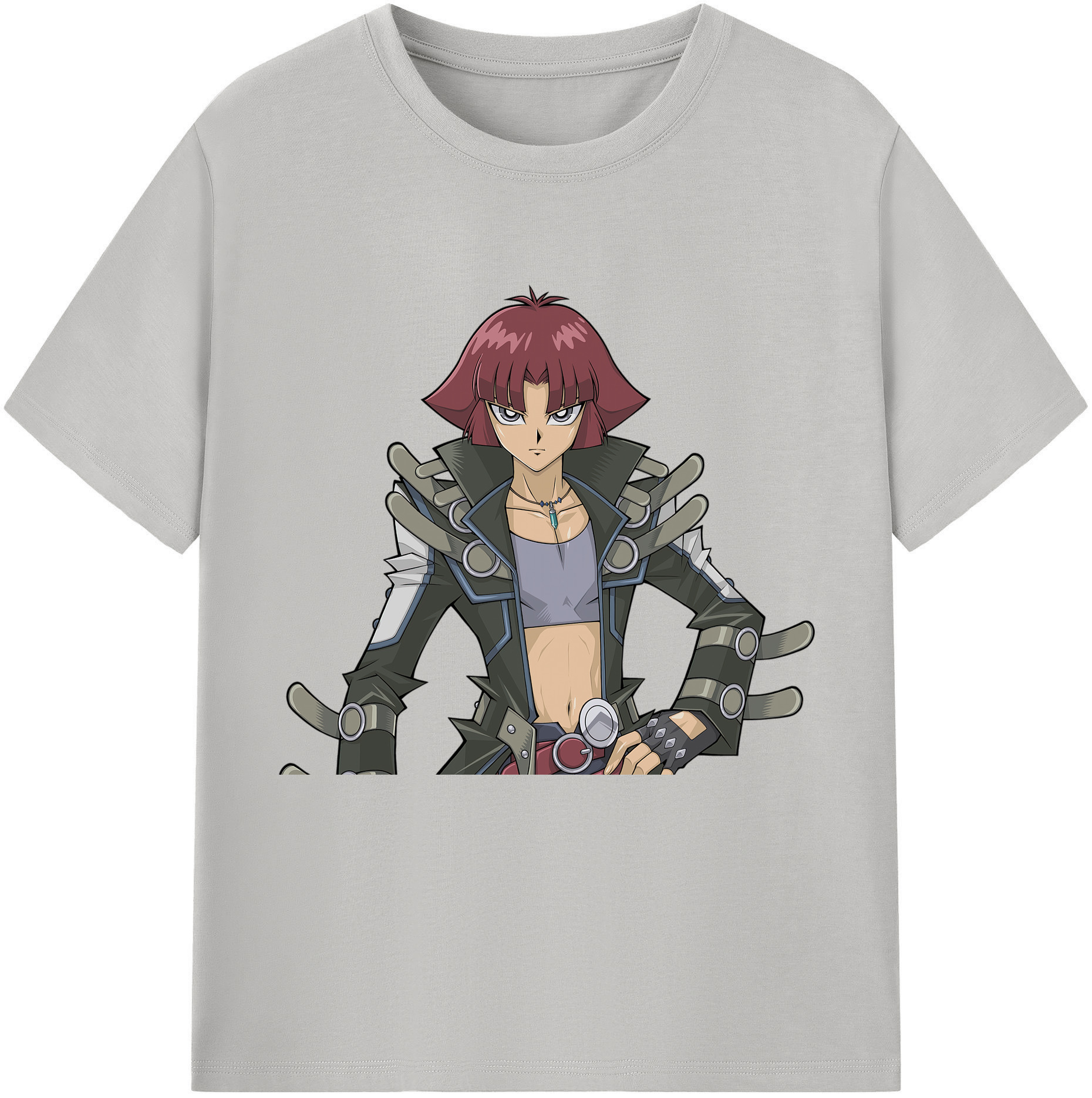 （画像用） 遊☆戯☆王 Yu-Gi-Oh! レディースカジュアルプリントTシャツ（綿100％）
