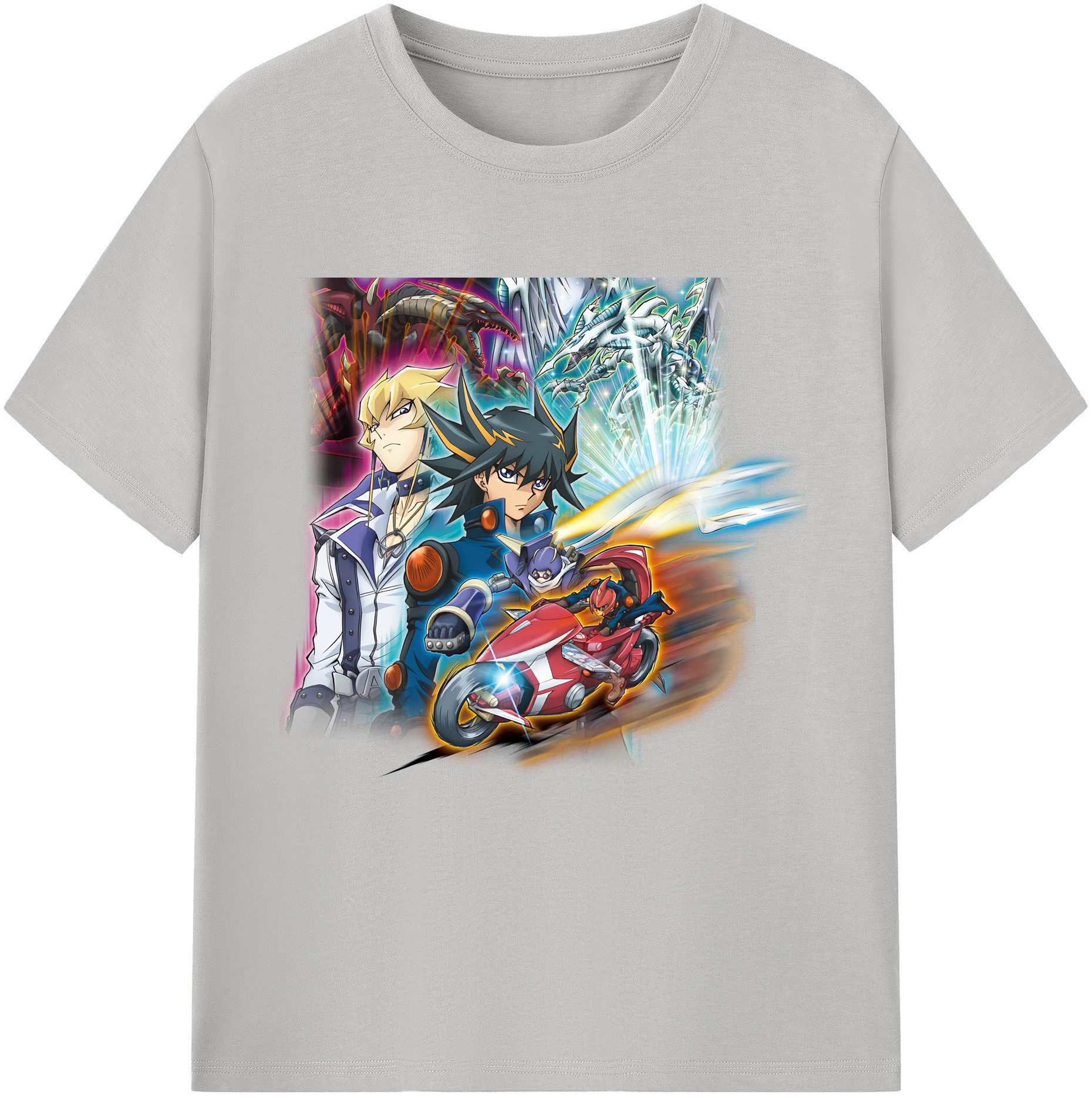 （画像用） 遊☆戯☆王 Yu-Gi-Oh! レディースカジュアルプリントTシャツ（綿100％）