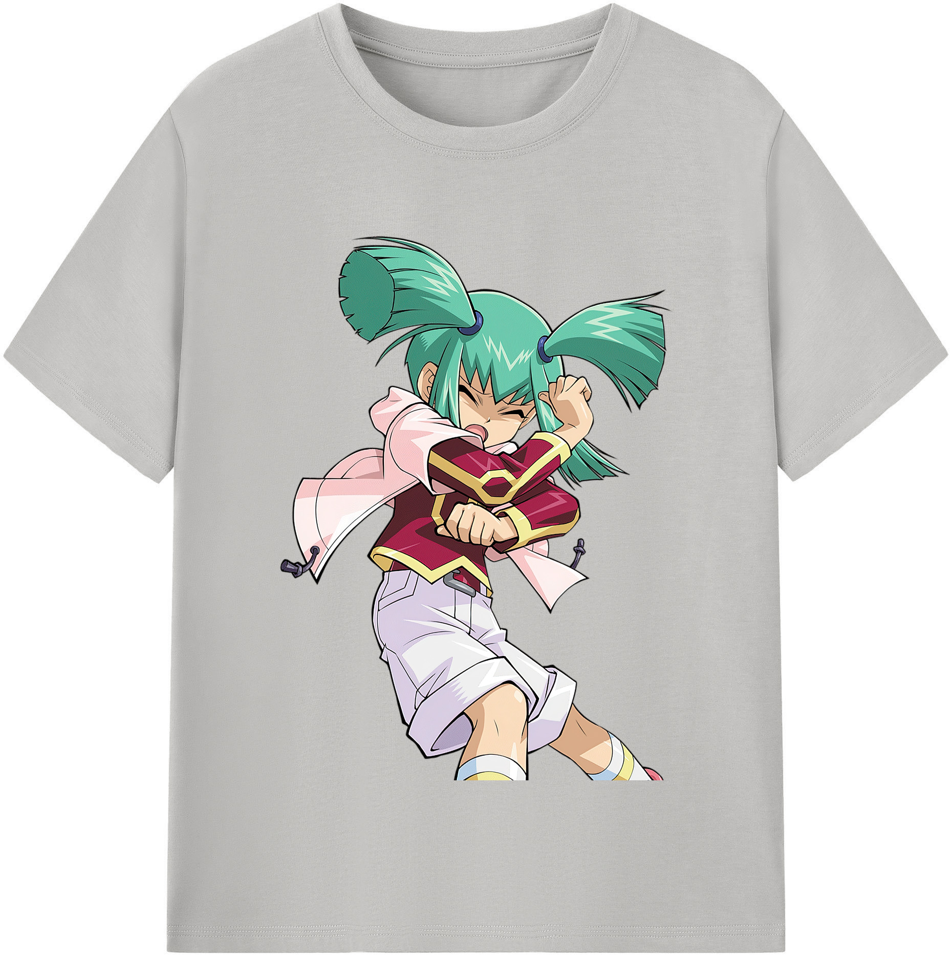 （画像用） 遊☆戯☆王 Yu-Gi-Oh! レディースカジュアルプリントTシャツ（綿100％）