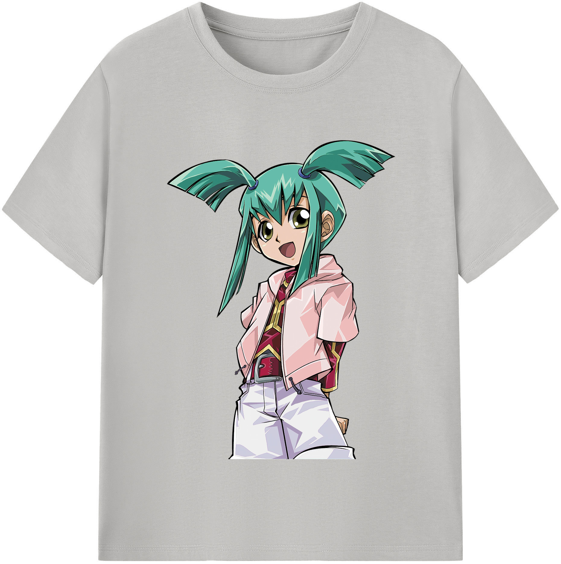 （画像用） 遊☆戯☆王 Yu-Gi-Oh! レディースカジュアルプリントTシャツ（綿100％）