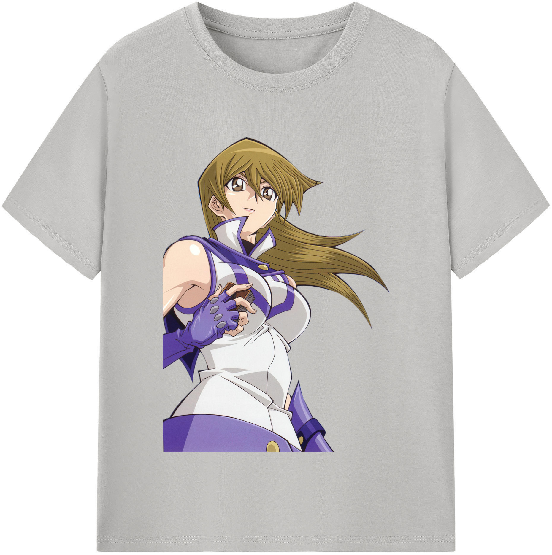 （画像用） 遊☆戯☆王 Yu-Gi-Oh! レディースカジュアルプリントTシャツ（綿100％）