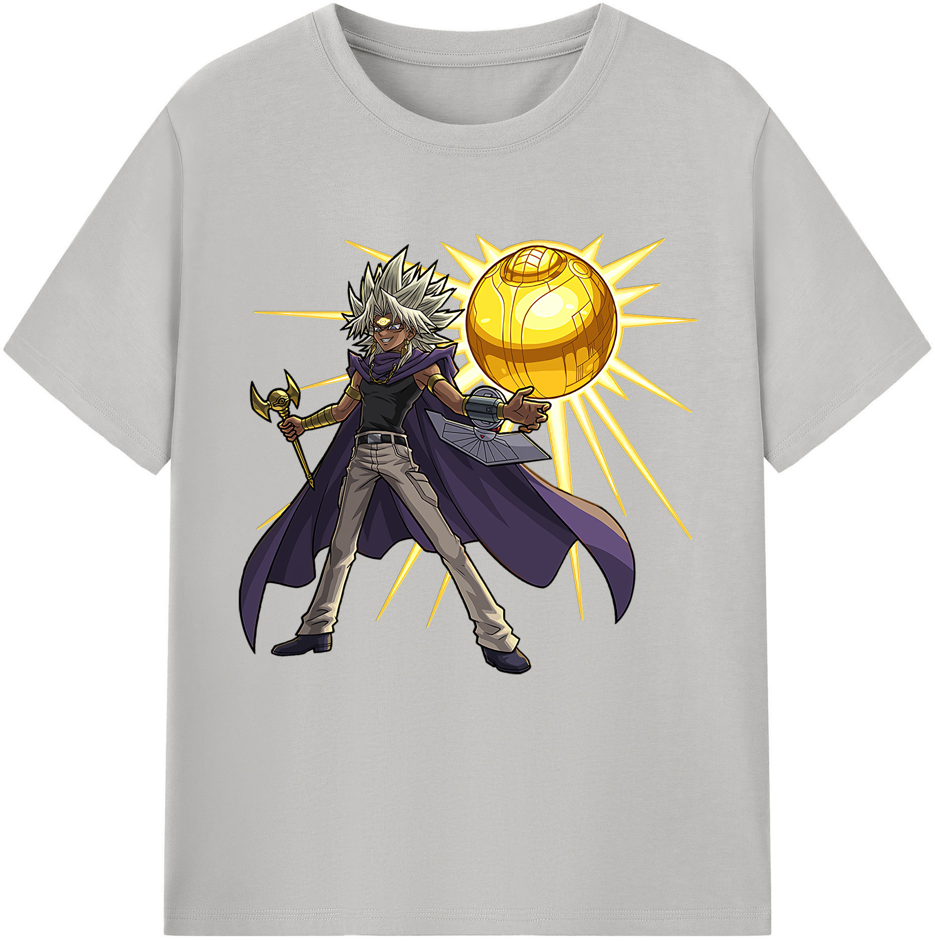 （画像用） 遊☆戯☆王 Yu-Gi-Oh! レディースカジュアルプリントTシャツ（綿100％）