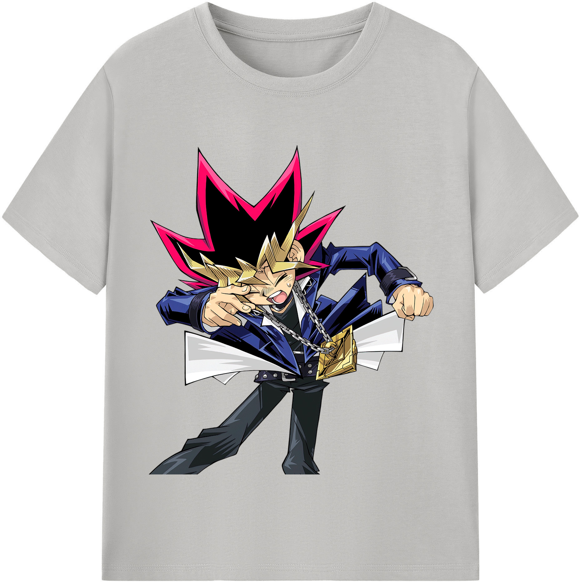 （画像用） 遊☆戯☆王 Yu-Gi-Oh! レディースカジュアルプリントTシャツ（綿100％）