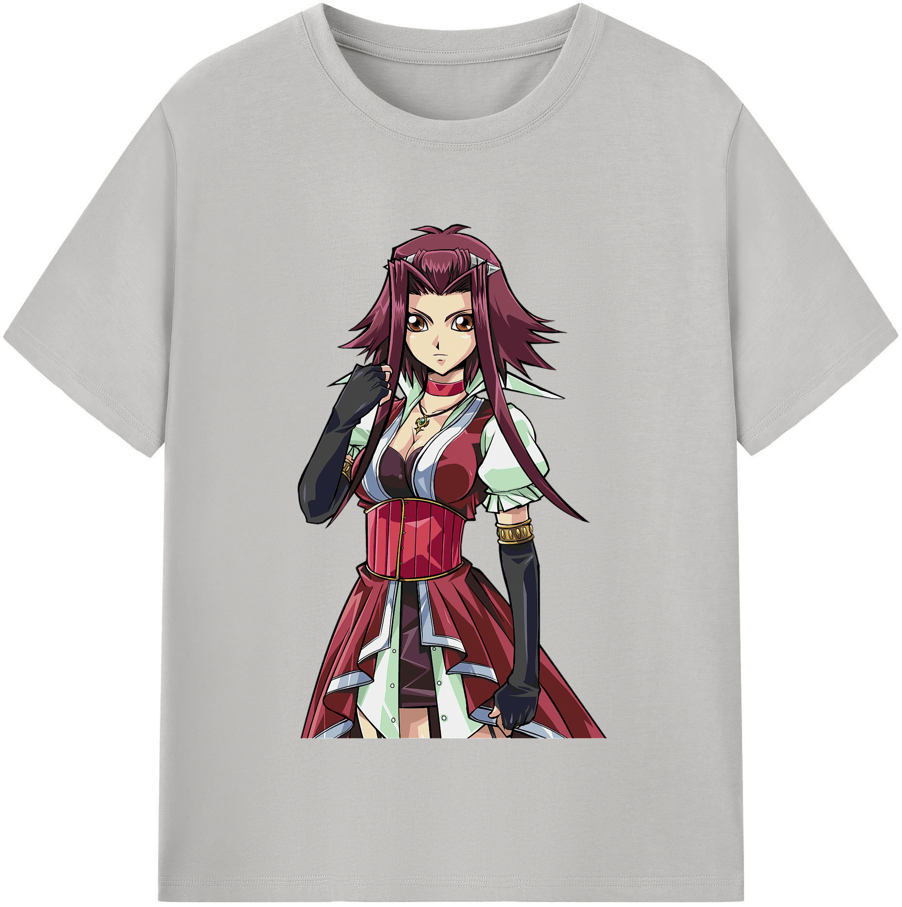 （画像用） 遊☆戯☆王 Yu-Gi-Oh! レディースカジュアルプリントTシャツ（綿100％）