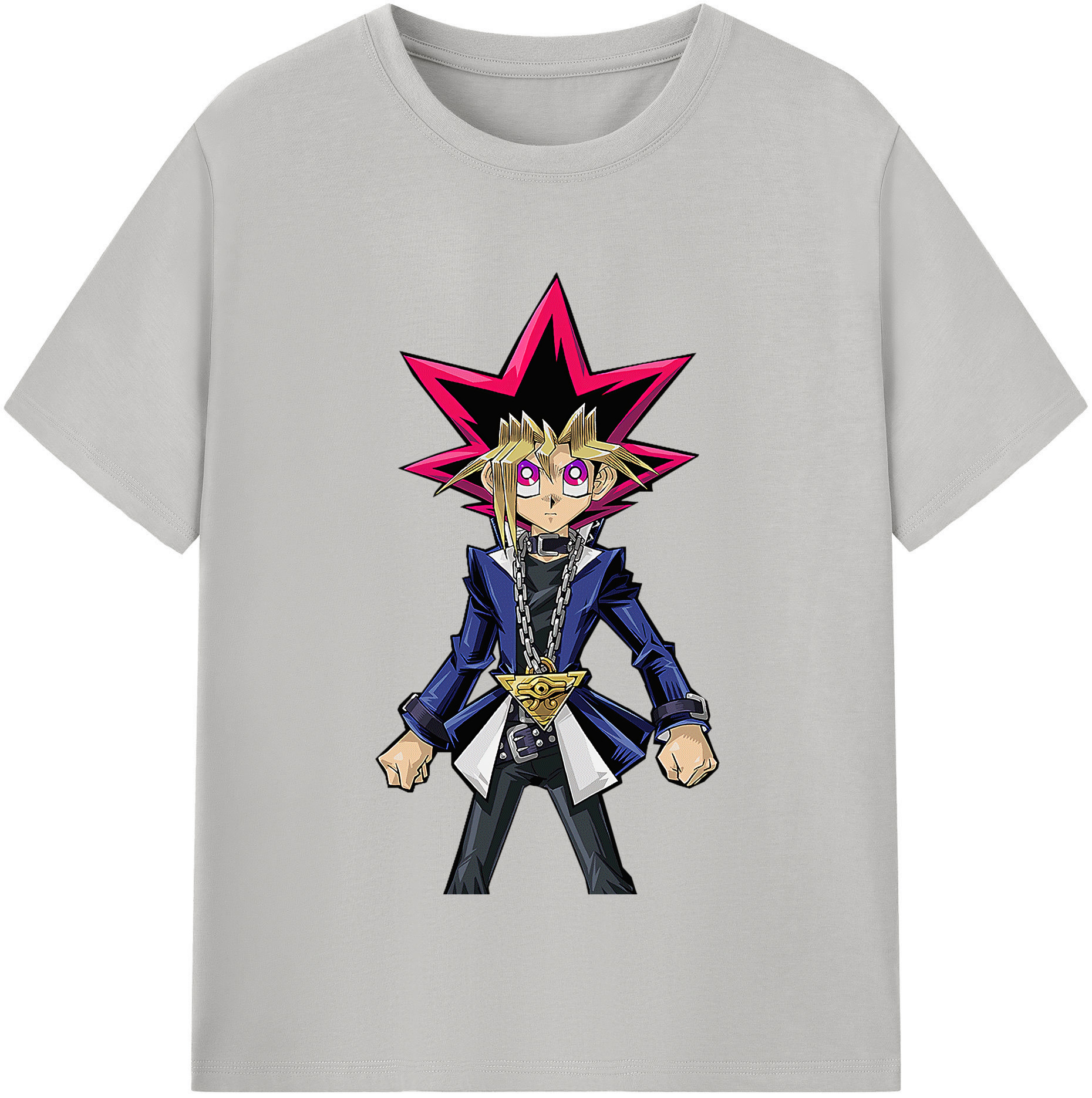 （画像用） 遊☆戯☆王 Yu-Gi-Oh! レディースカジュアルプリントTシャツ（綿100％）