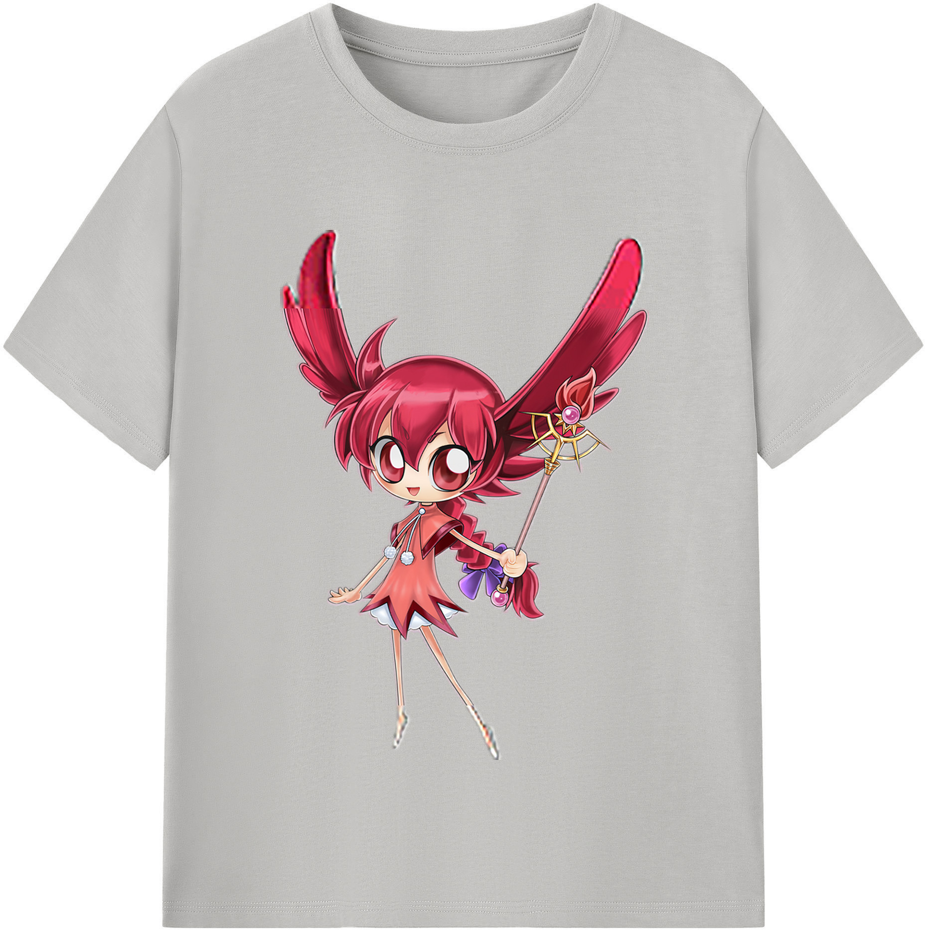 （画像用） 遊☆戯☆王 Yu-Gi-Oh! レディースカジュアルプリントTシャツ（綿100％）