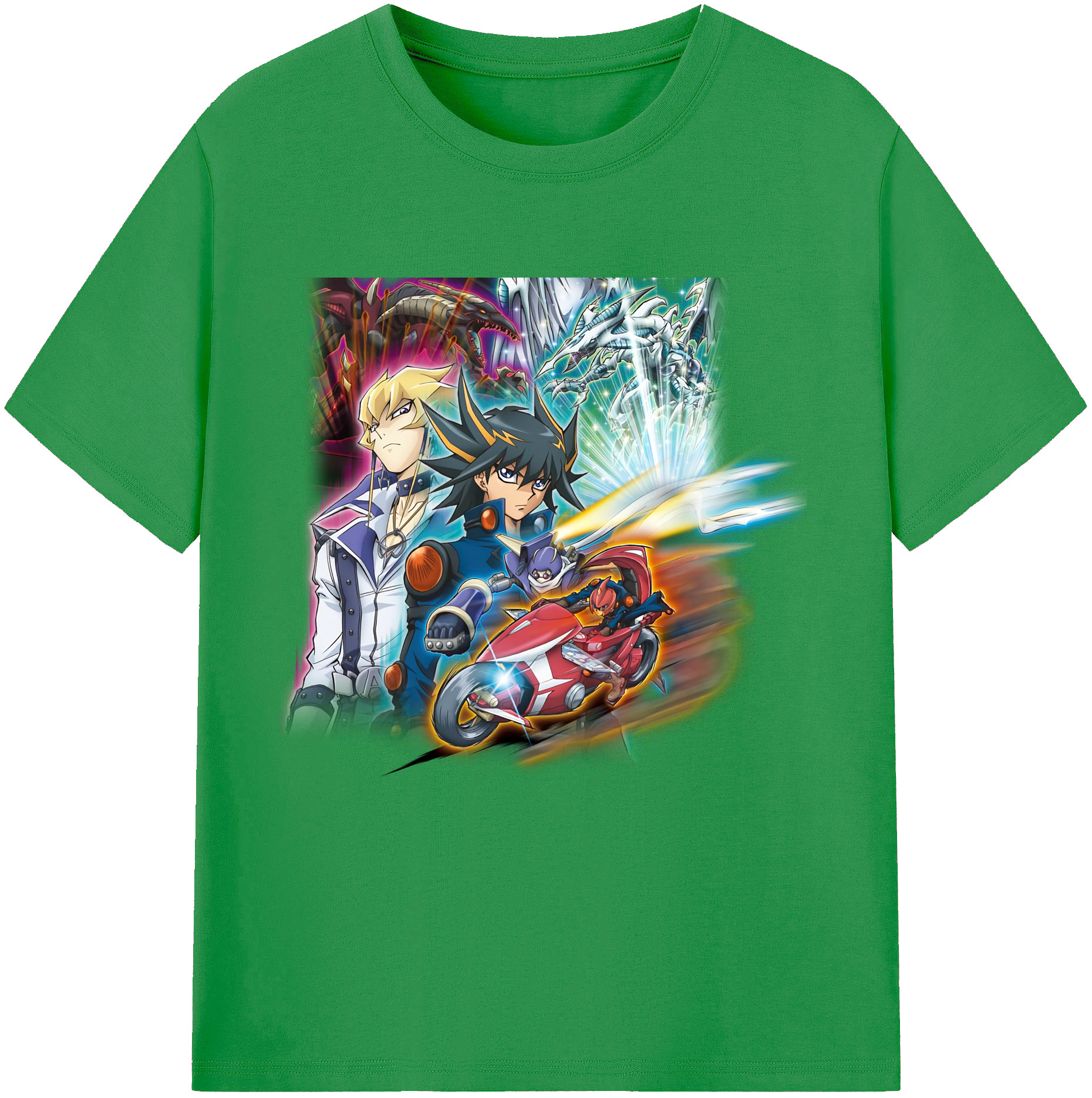 （画像用） 遊☆戯☆王 Yu-Gi-Oh! レディースカジュアルプリントTシャツ（綿100％）