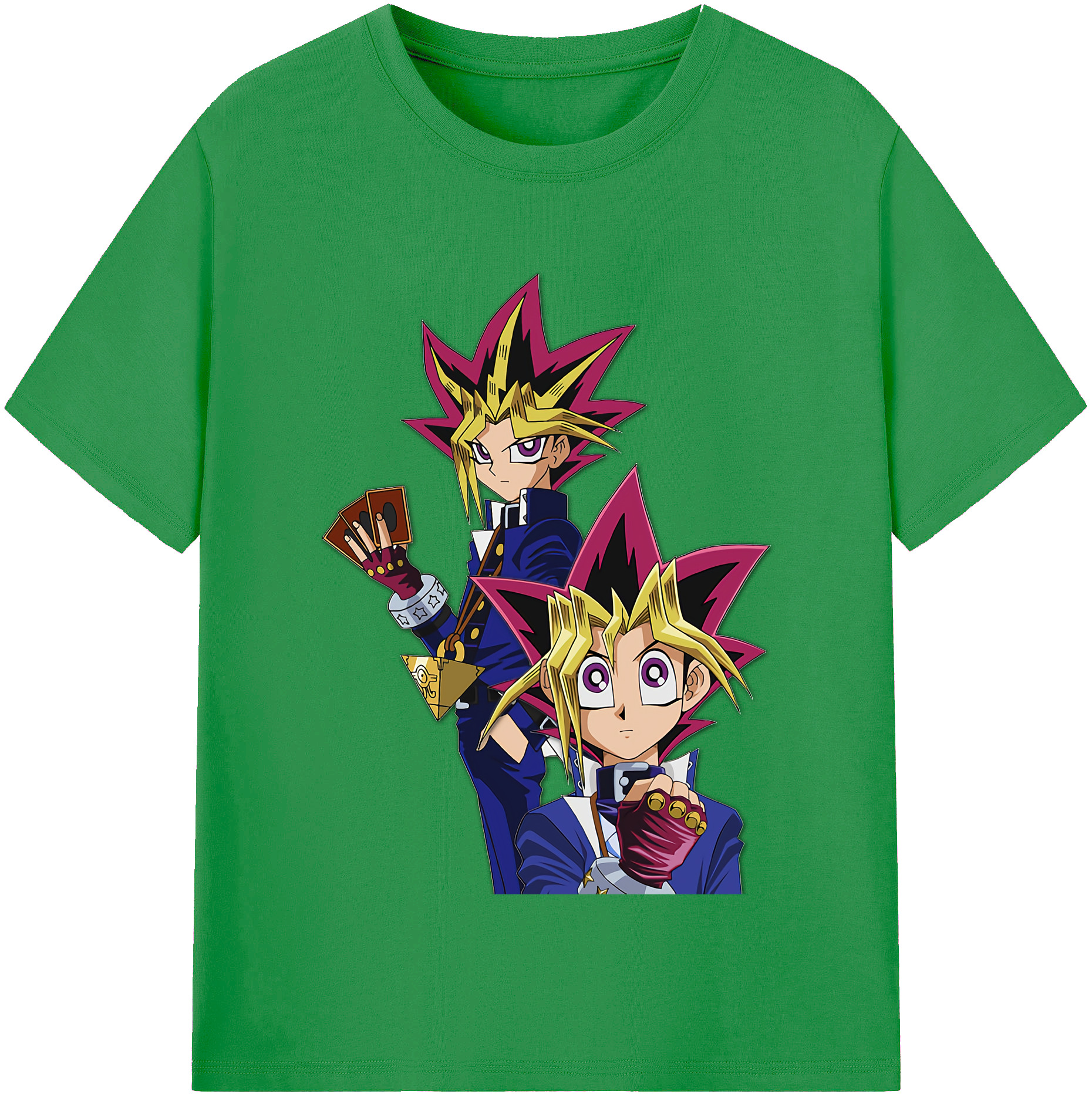 （画像用） 遊☆戯☆王 Yu-Gi-Oh! レディースカジュアルプリントTシャツ（綿100％）