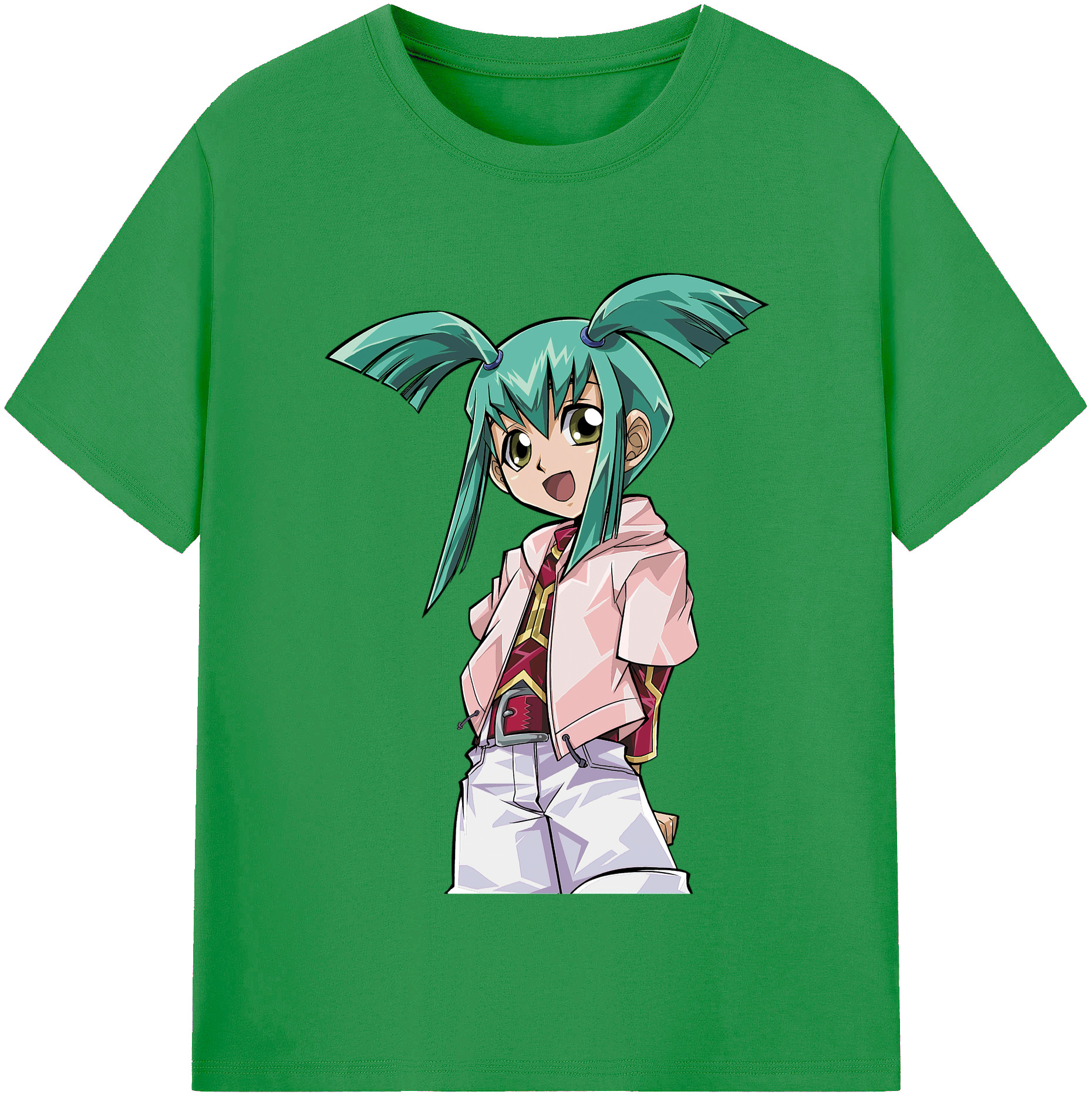 （画像用） 遊☆戯☆王 Yu-Gi-Oh! レディースカジュアルプリントTシャツ（綿100％）