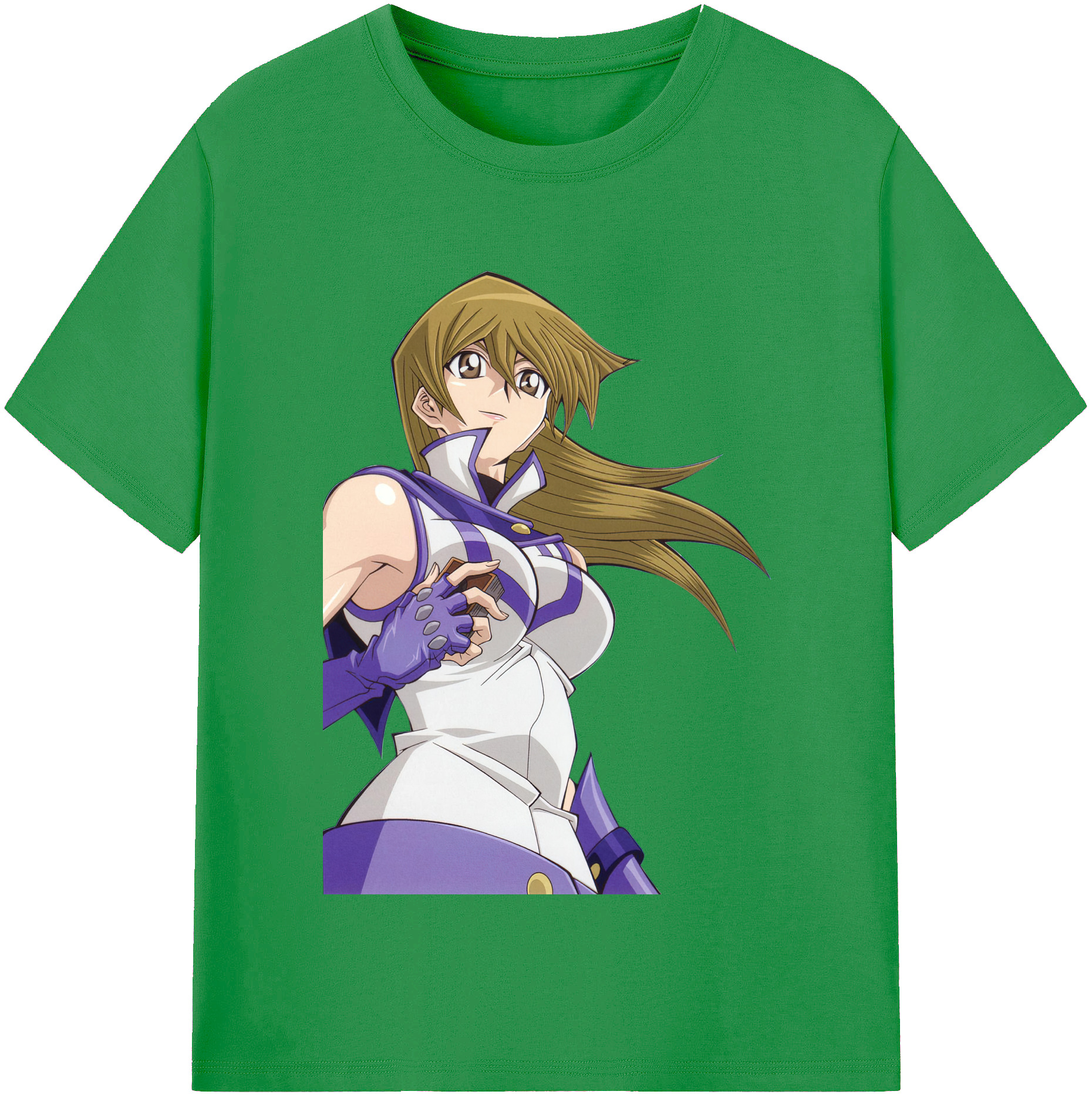 （画像用） 遊☆戯☆王 Yu-Gi-Oh! レディースカジュアルプリントTシャツ（綿100％）