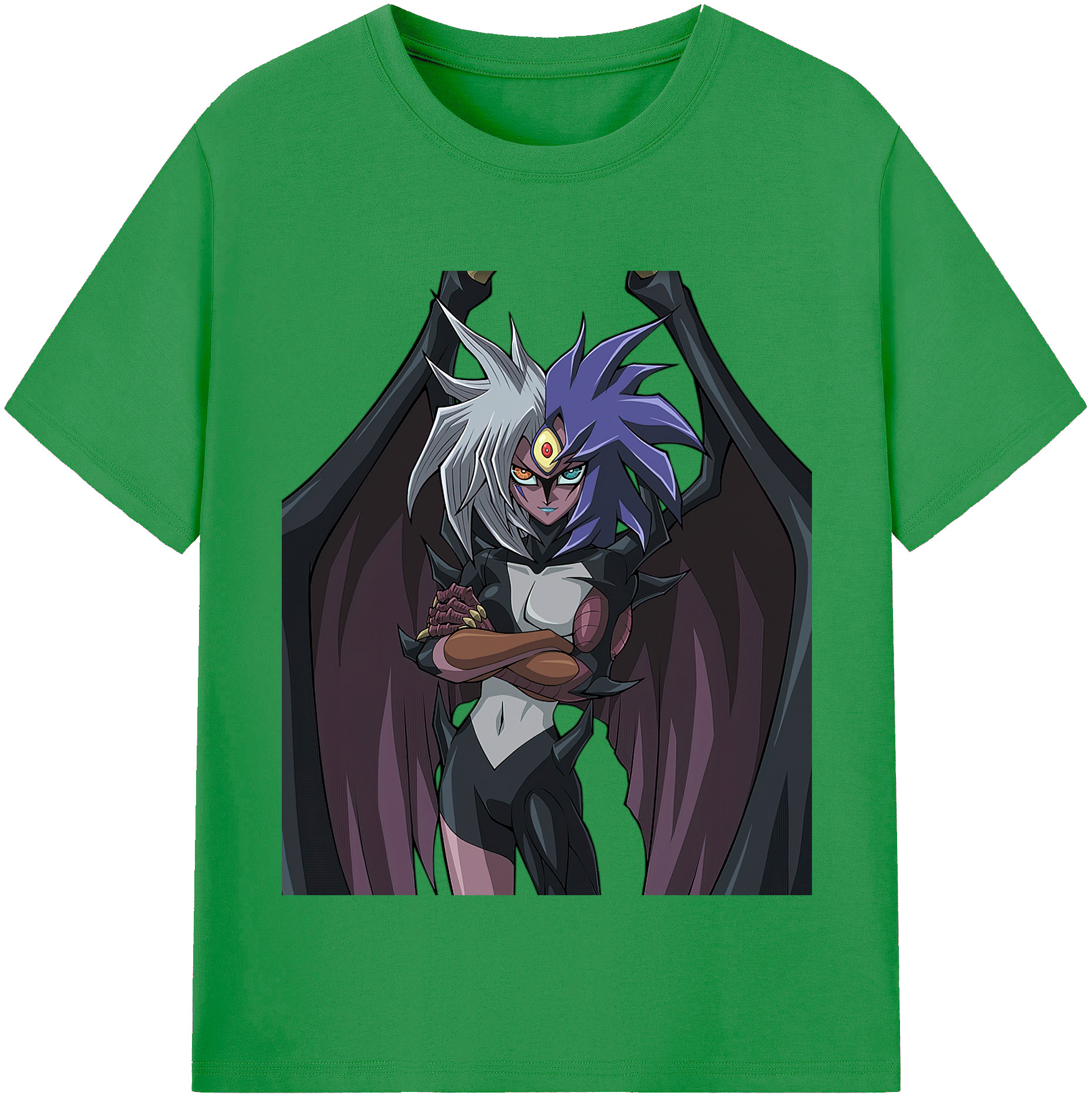 （画像用） 遊☆戯☆王 Yu-Gi-Oh! レディースカジュアルプリントTシャツ（綿100％）