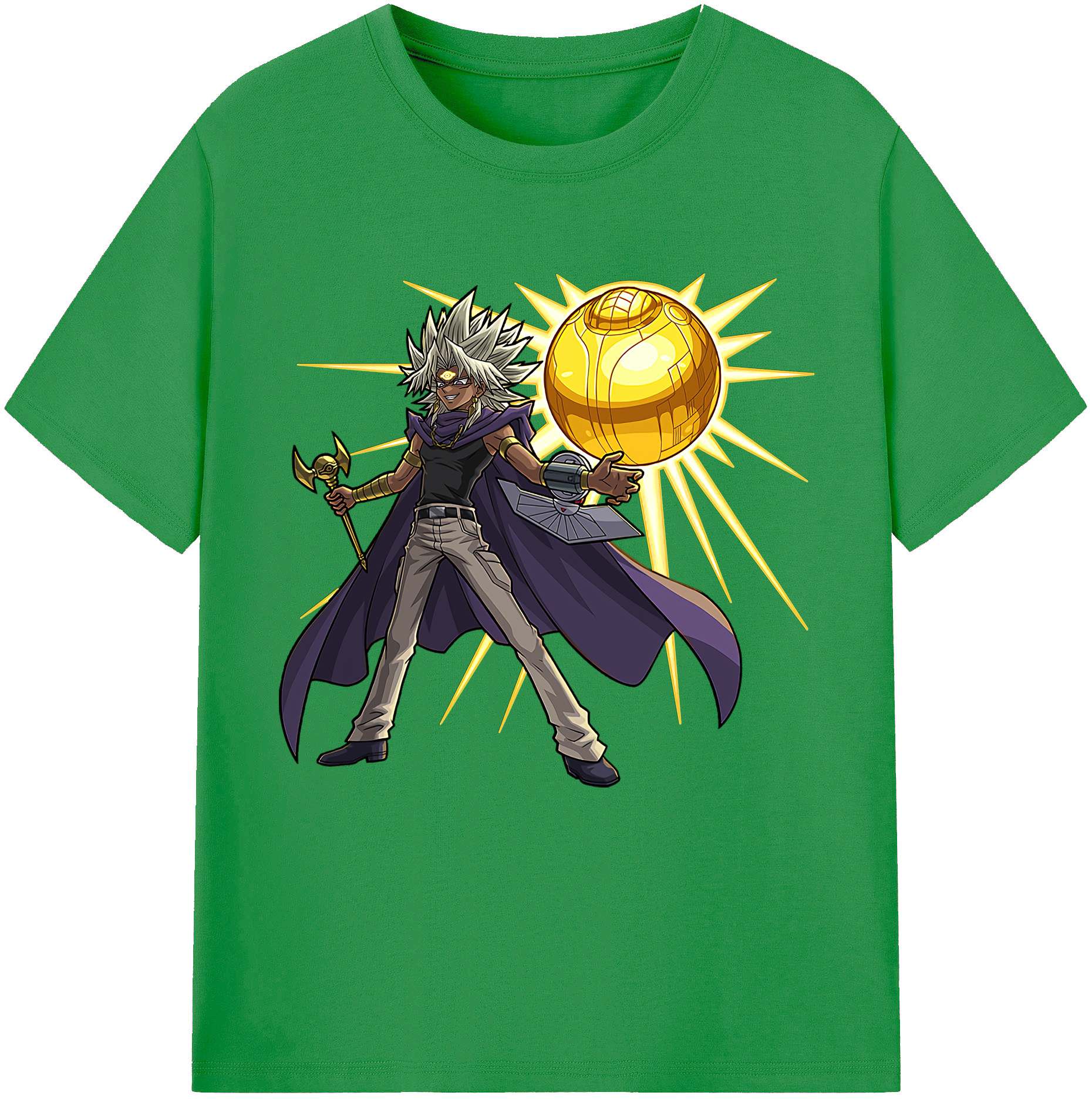 （画像用） 遊☆戯☆王 Yu-Gi-Oh! レディースカジュアルプリントTシャツ（綿100％）