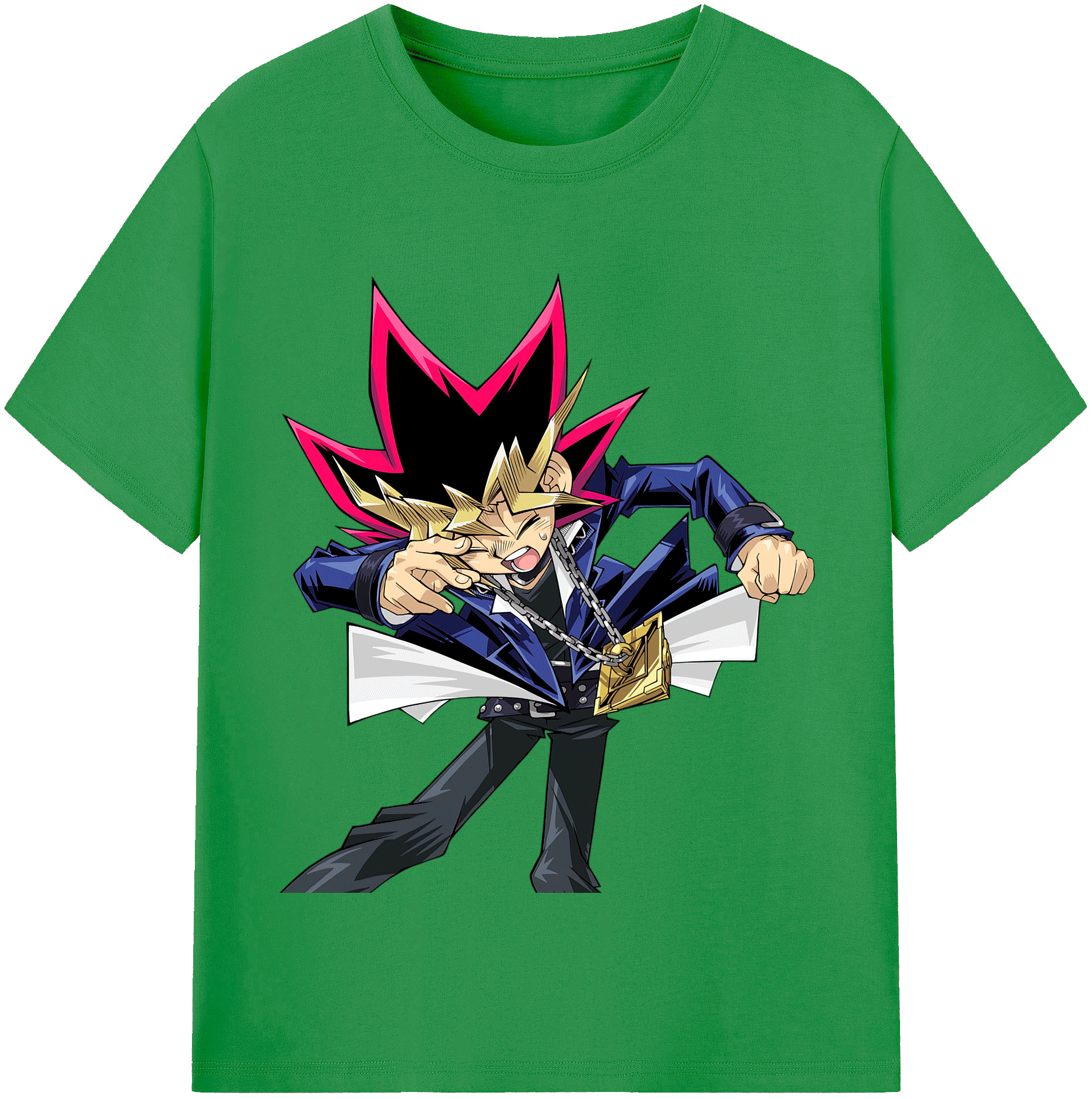 （画像用） 遊☆戯☆王 Yu-Gi-Oh! レディースカジュアルプリントTシャツ（綿100％）