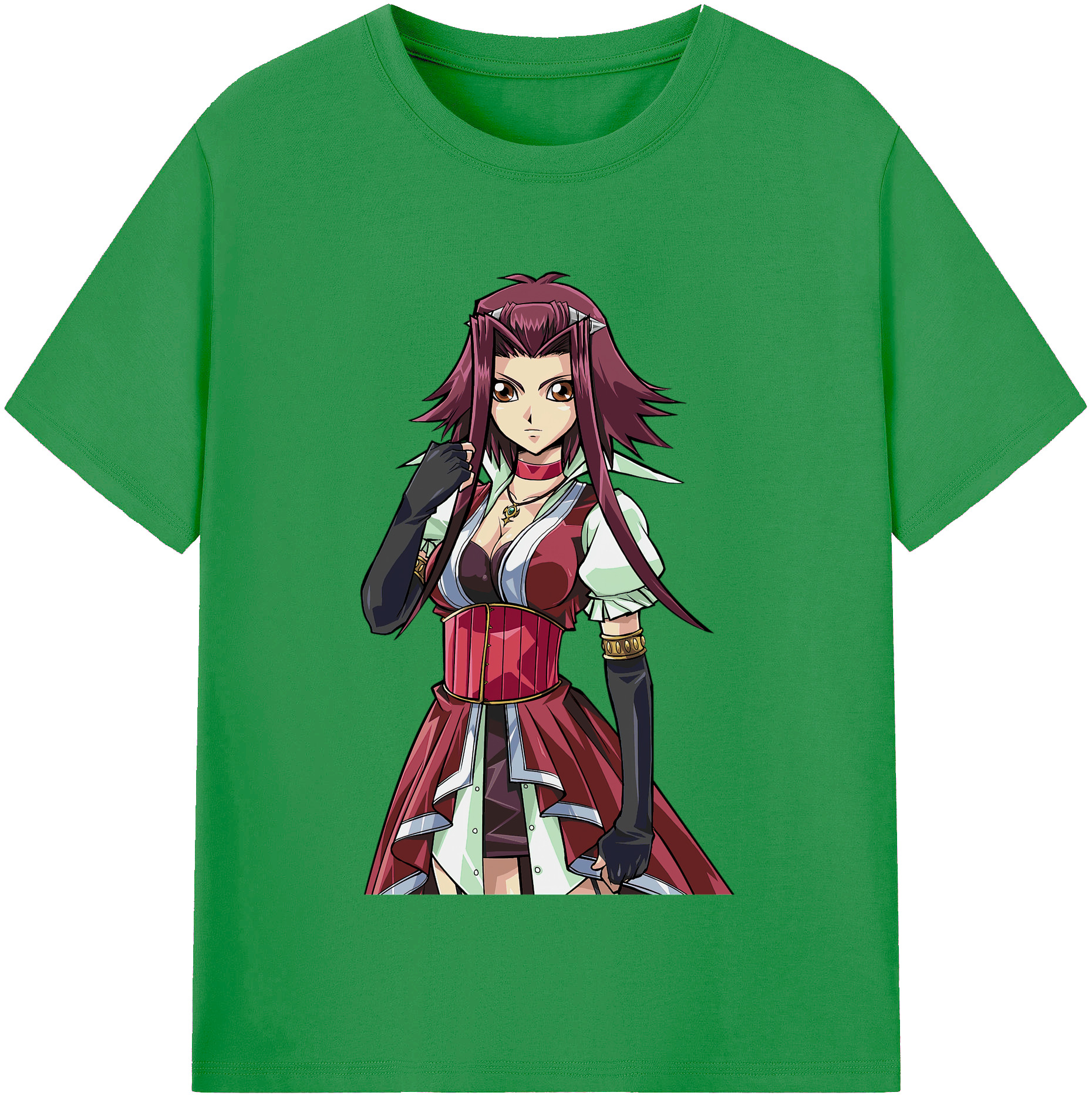 （画像用） 遊☆戯☆王 Yu-Gi-Oh! レディースカジュアルプリントTシャツ（綿100％）